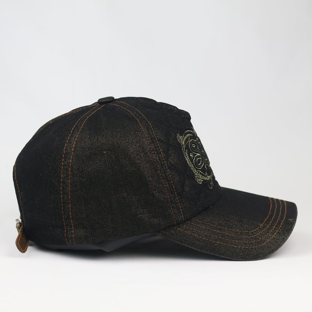 Vintage Quilted Denim "Stylish" Cap – Y2K Grunge Aesthetic