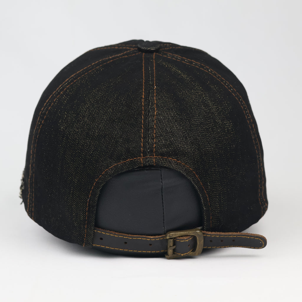 Vintage Quilted Denim "Stylish" Cap – Y2K Grunge Aesthetic