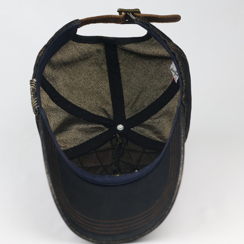 Vintage Quilted Denim "Stylish" Cap – Y2K Grunge Aesthetic