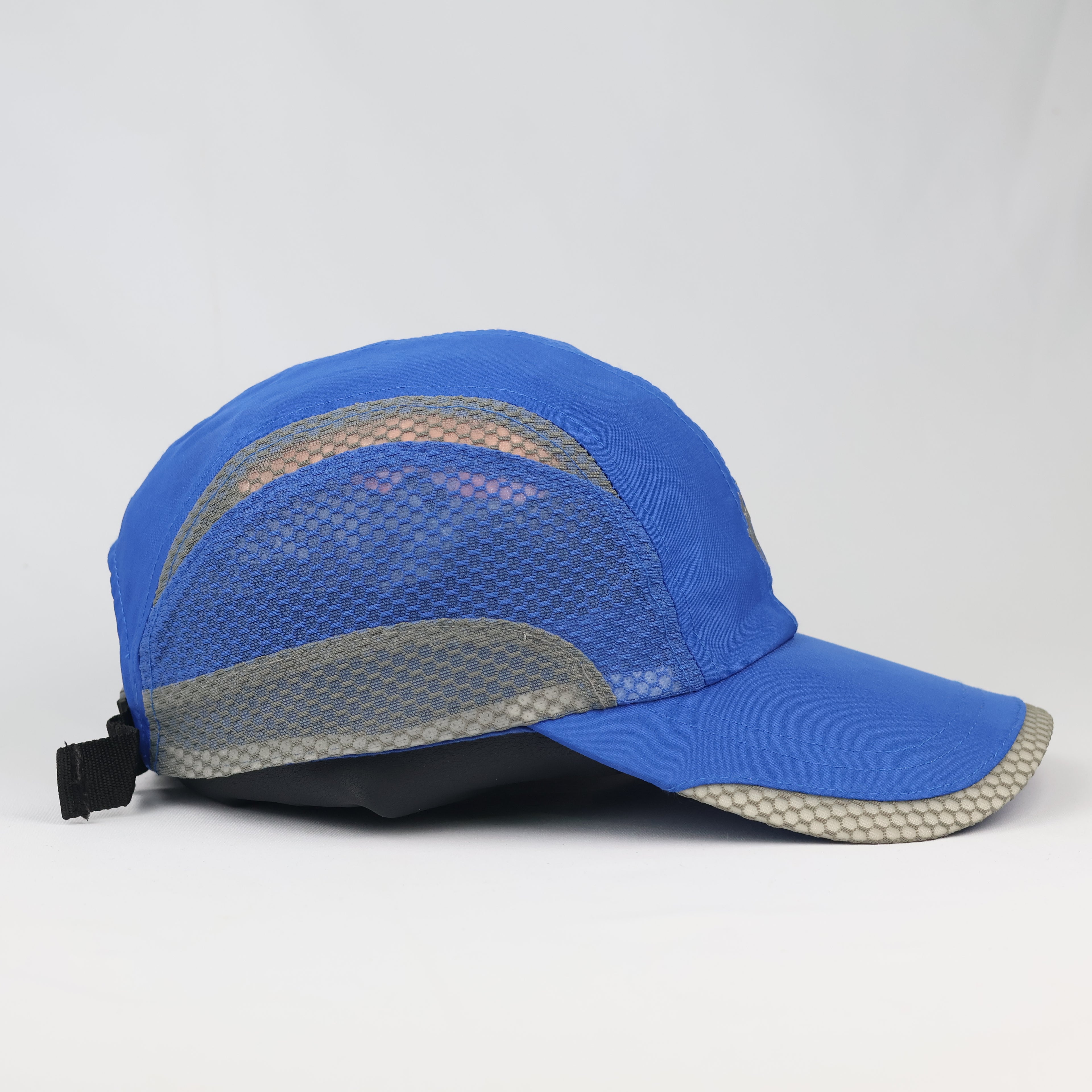Polo Sport Style Mesh Performance Thrifted Cap – Electric Blue & Grey
