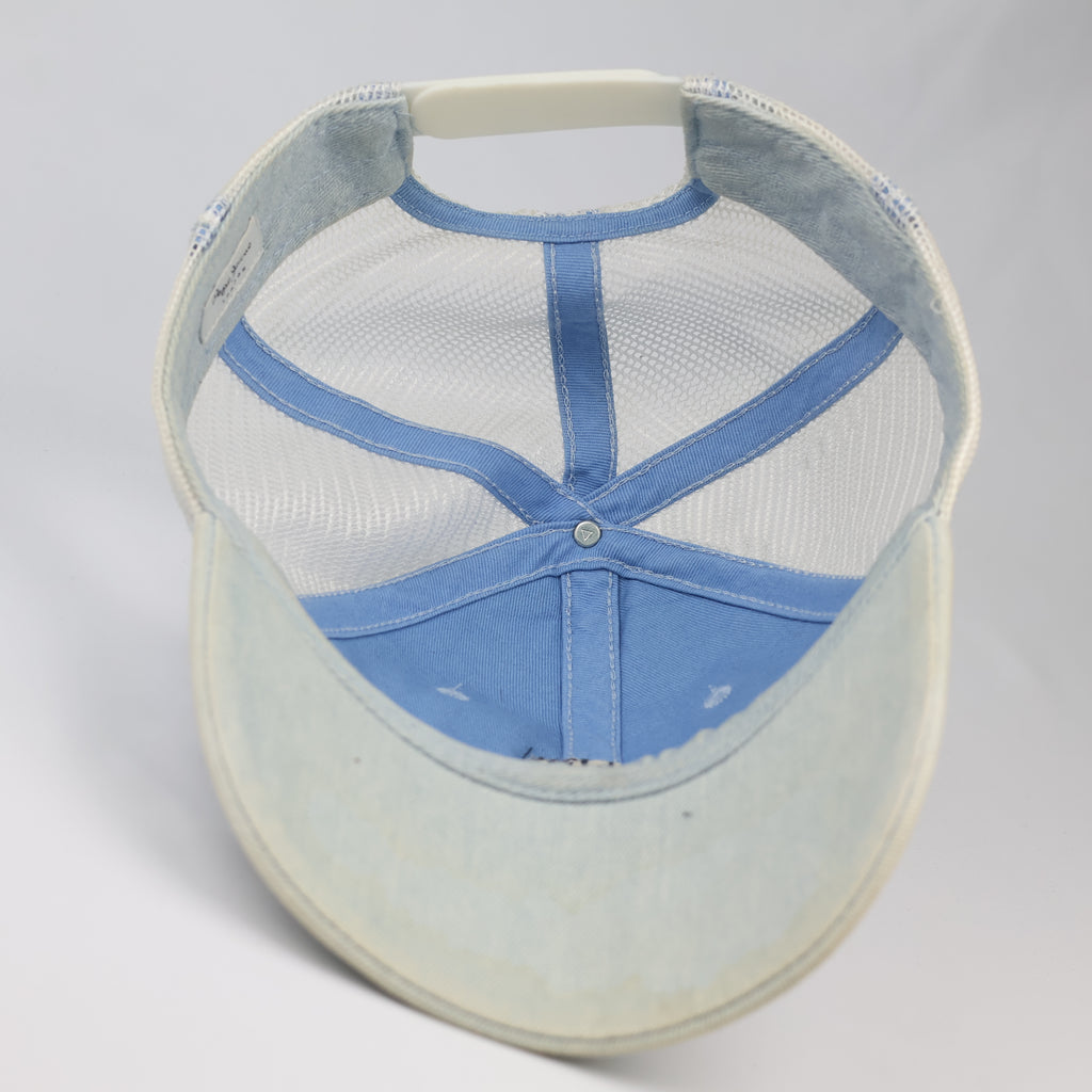 Y2K Aesthetic Pepe Jeans Blue Denim Trucker Thrifted Cap – Size 57-58cm