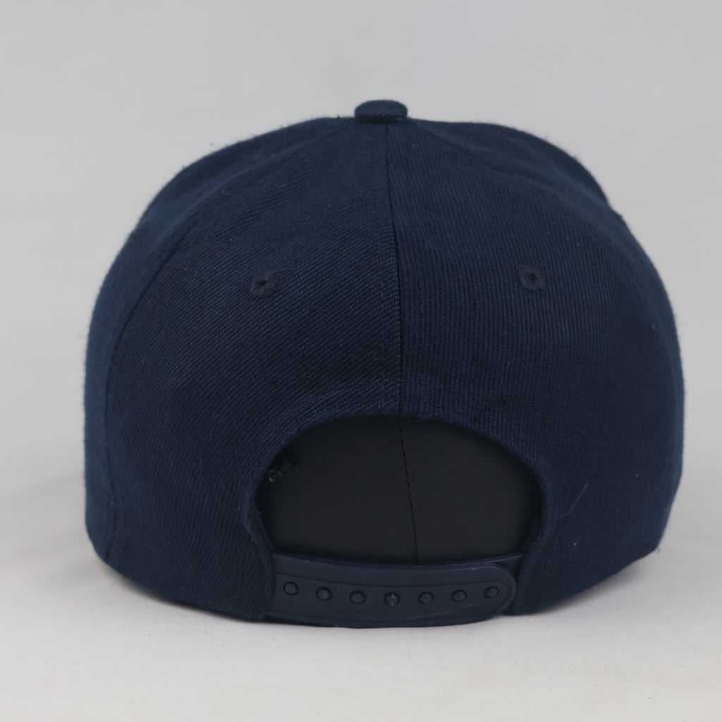 Thrifted Navy Blue Surfing Splash Print Baseball Cap | 10108