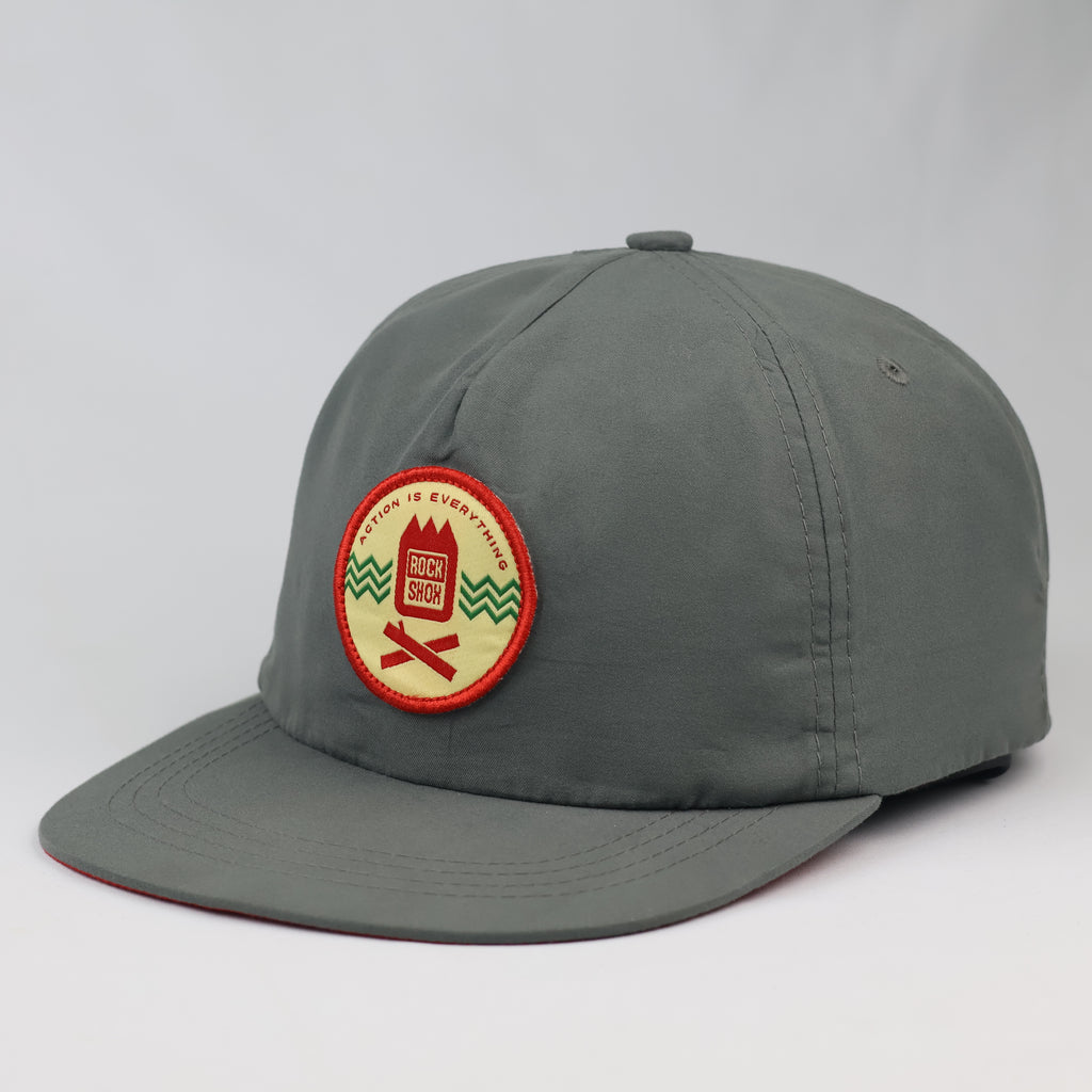 RockShox "Action Is Everything" Nylon Tech Cap – Gorpcore Aesthetic