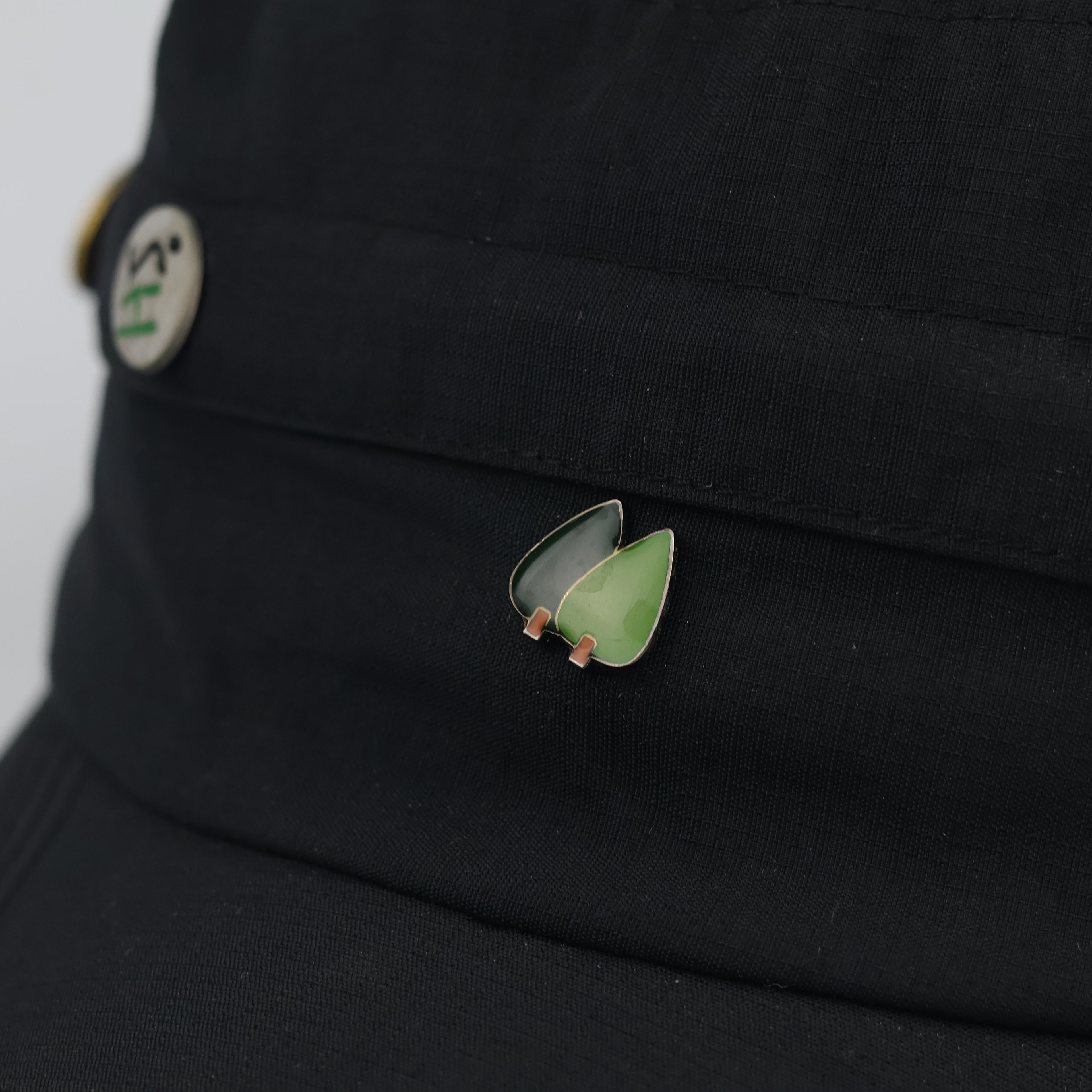 Vintage Montbell Supplex Nylon Cadet Cap with Custom Enamel Pins