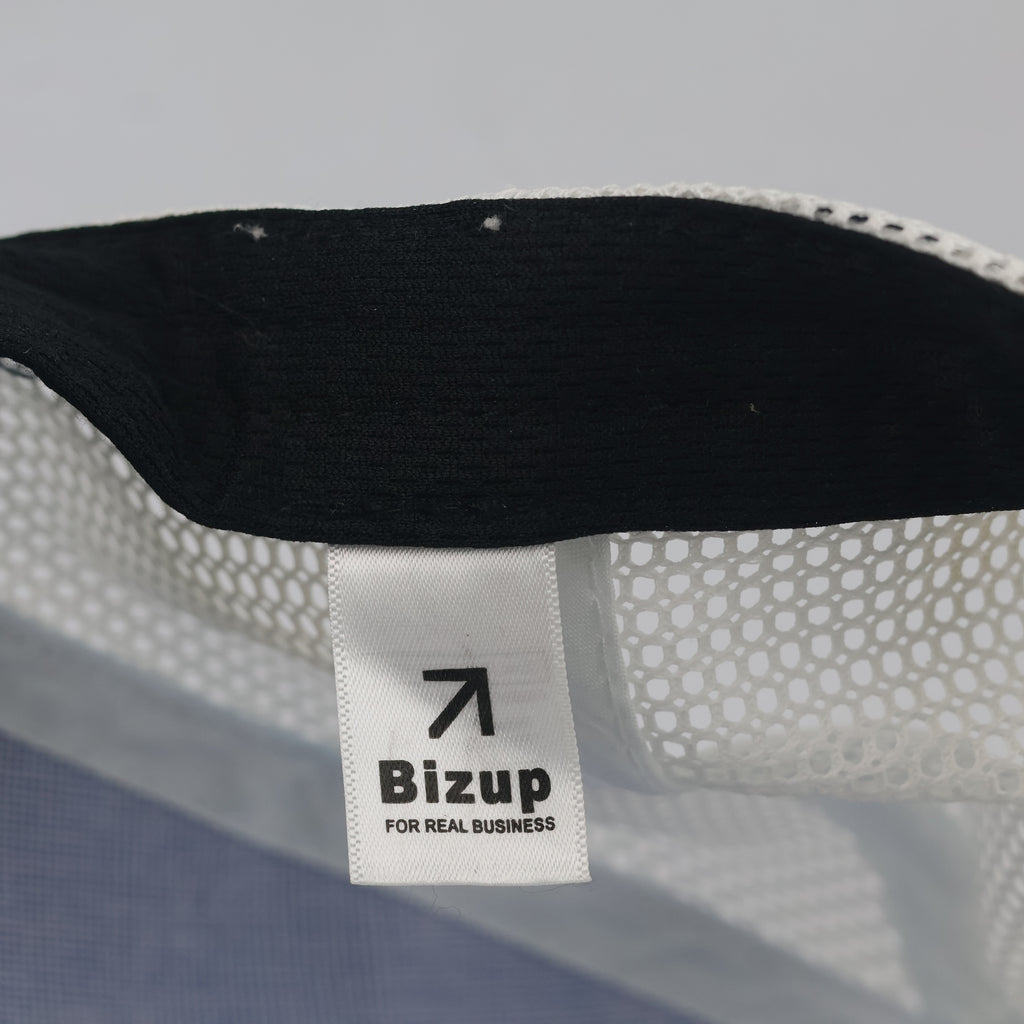 Thrifted Coupang Blue White Mesh Corporate Snapback Cap | 10106