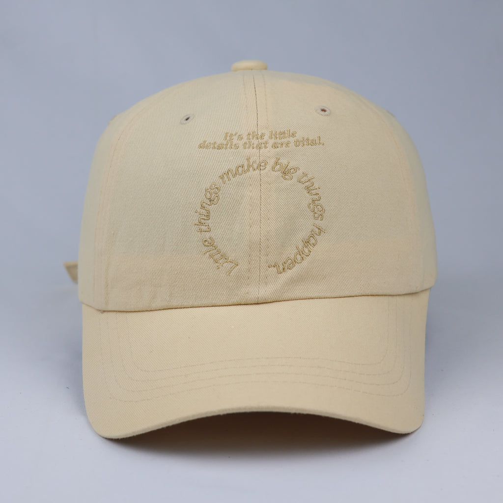 Gold Embroidered Dragonfly Corduroy Hat – Black