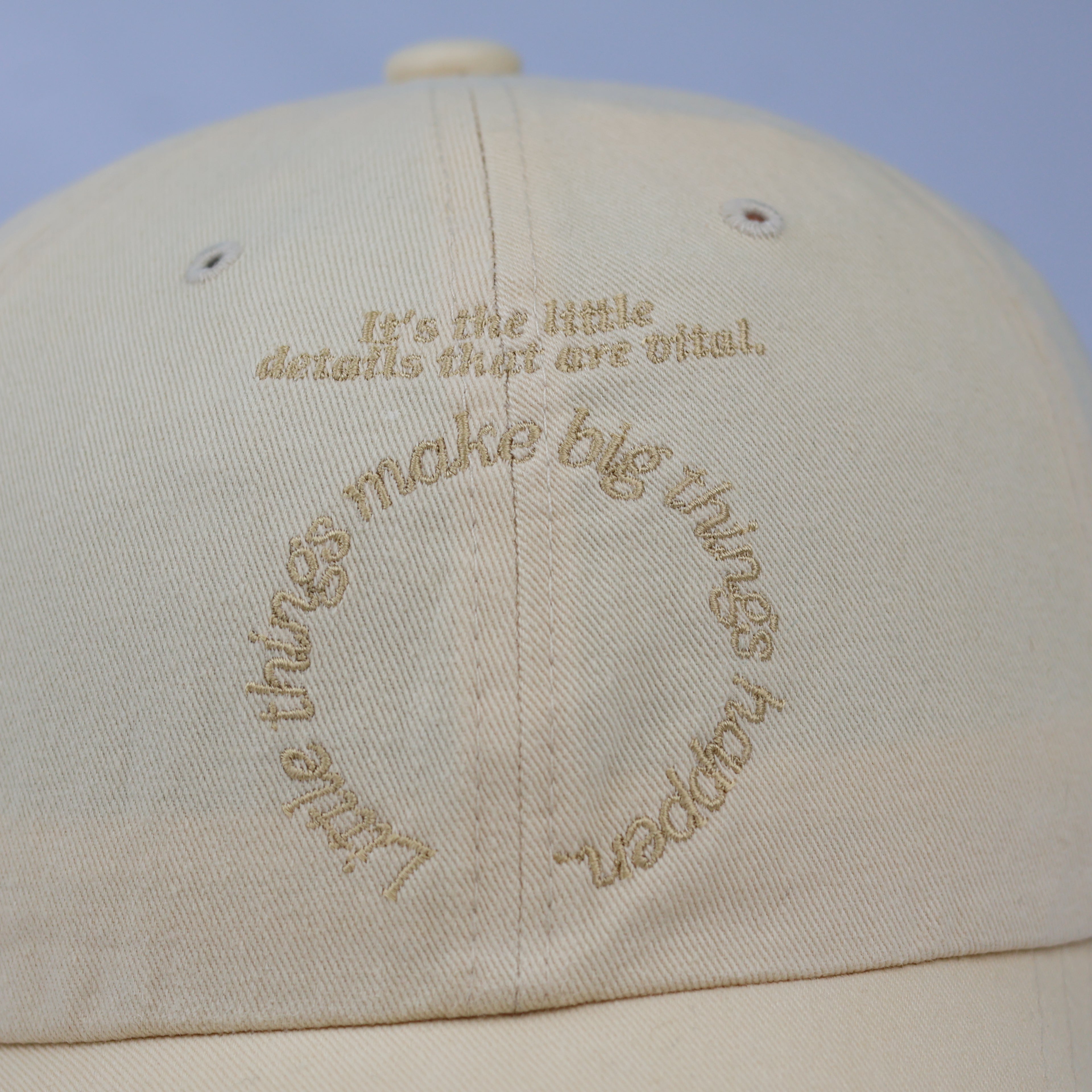 Gold Embroidered Dragonfly Corduroy Hat – Black