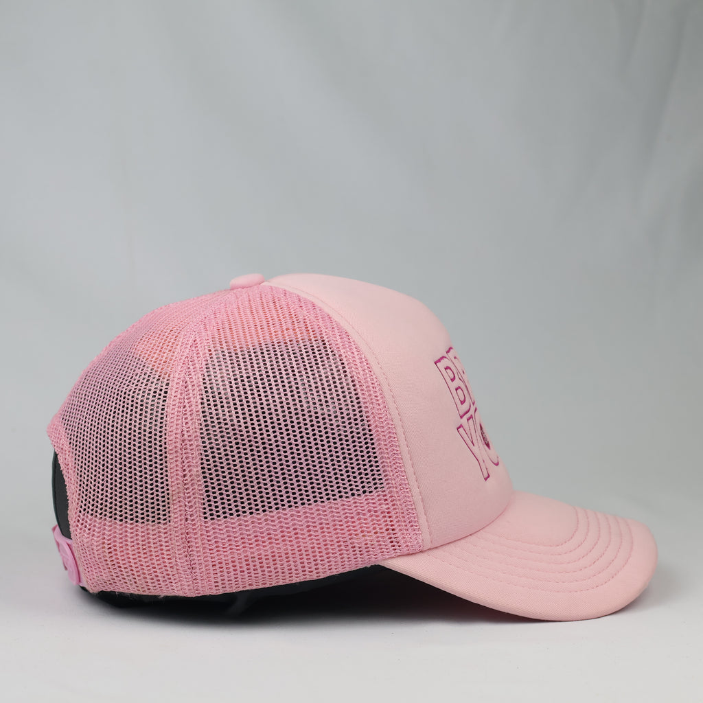 rett Young Official Tour Merchandise Pink Trucker Thrifted Hat – Women's Cap
