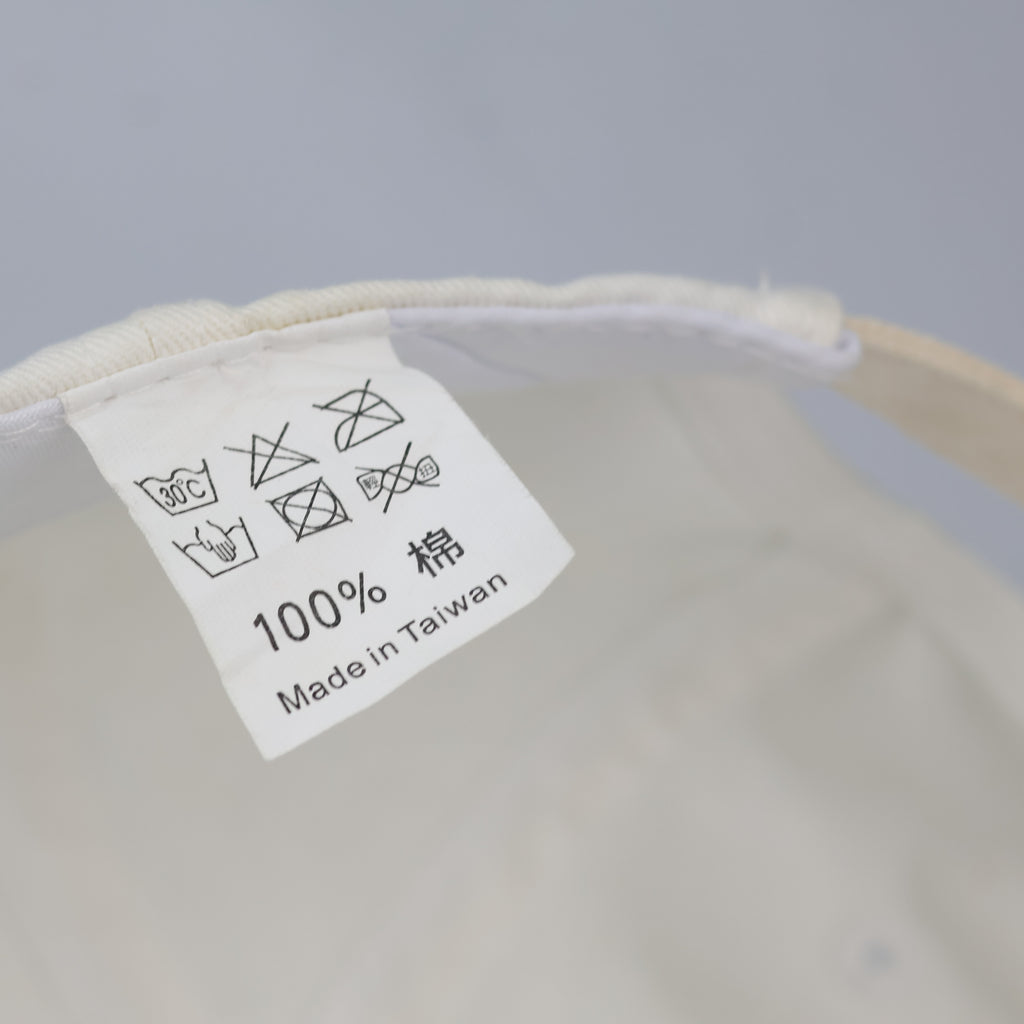 Minimalist "NOTHING" Aesthetic Baseball Cap – Cream & Teal Streetwear