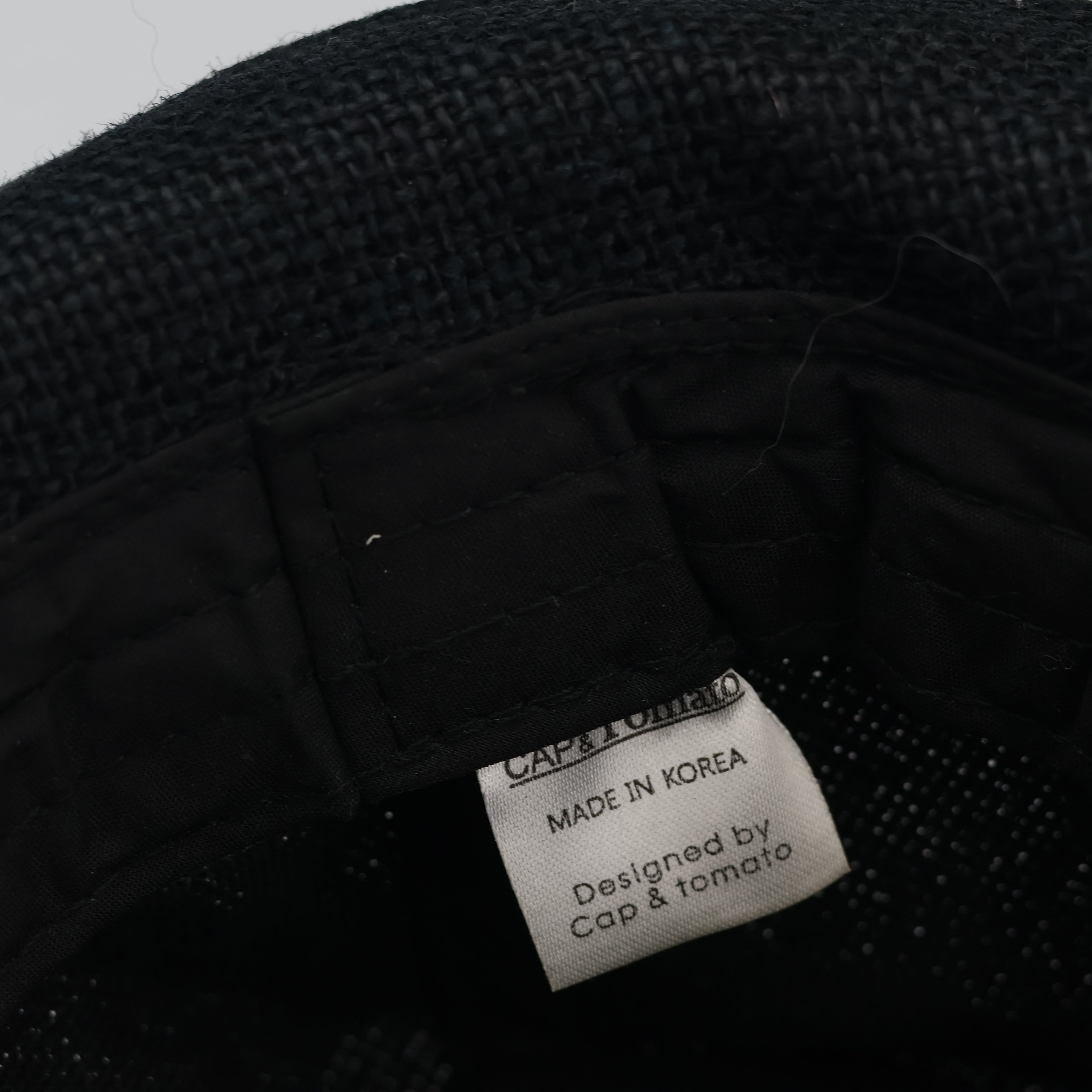 Thrifted Black Straw Fedora Hat | Multi-Color Striped Band