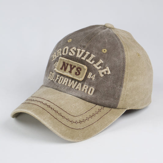 Vintage Style "Brosville" Washed Collegiate Cap