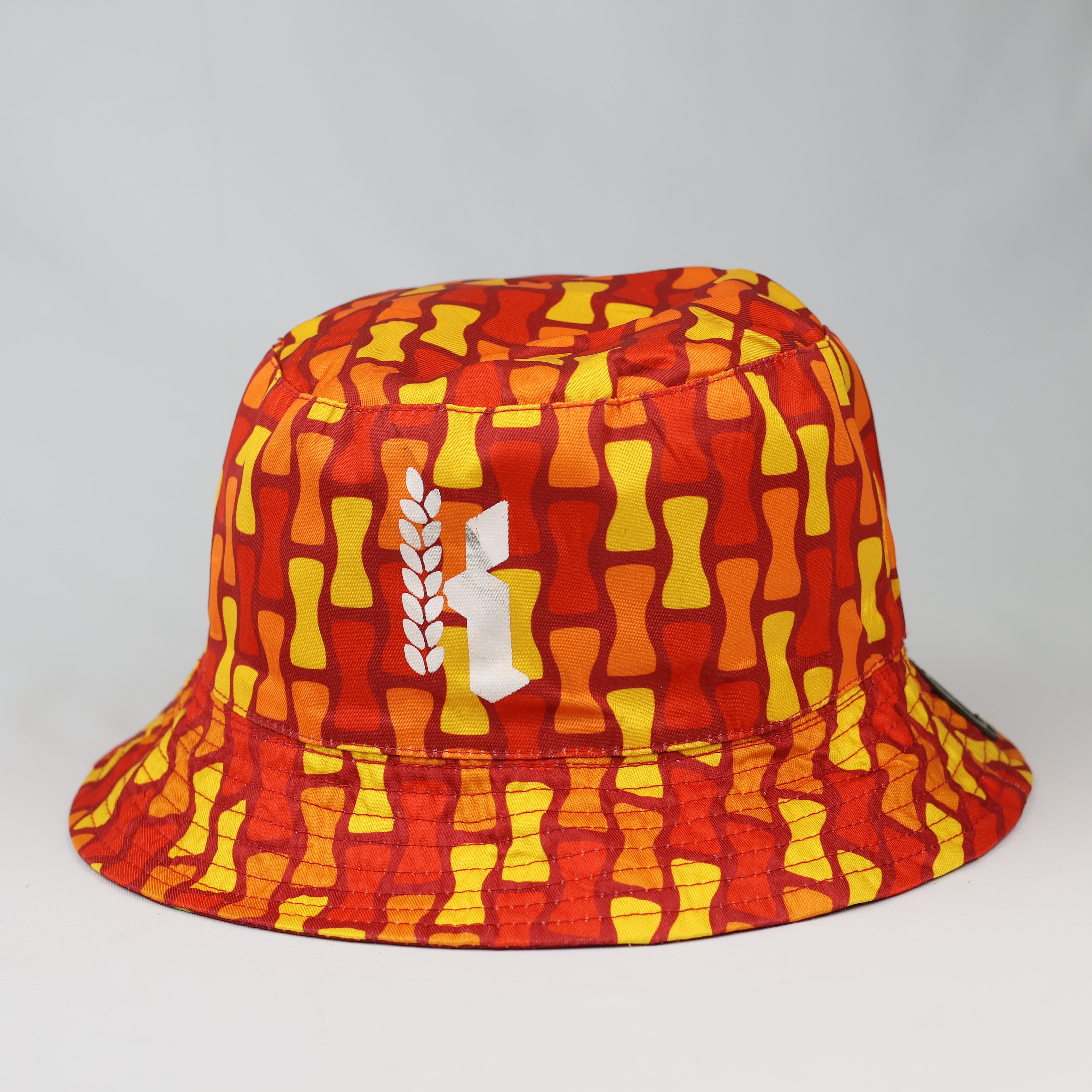 Reversible Festival Bucket Hat with Built-in Bottle Opener – Retro Print