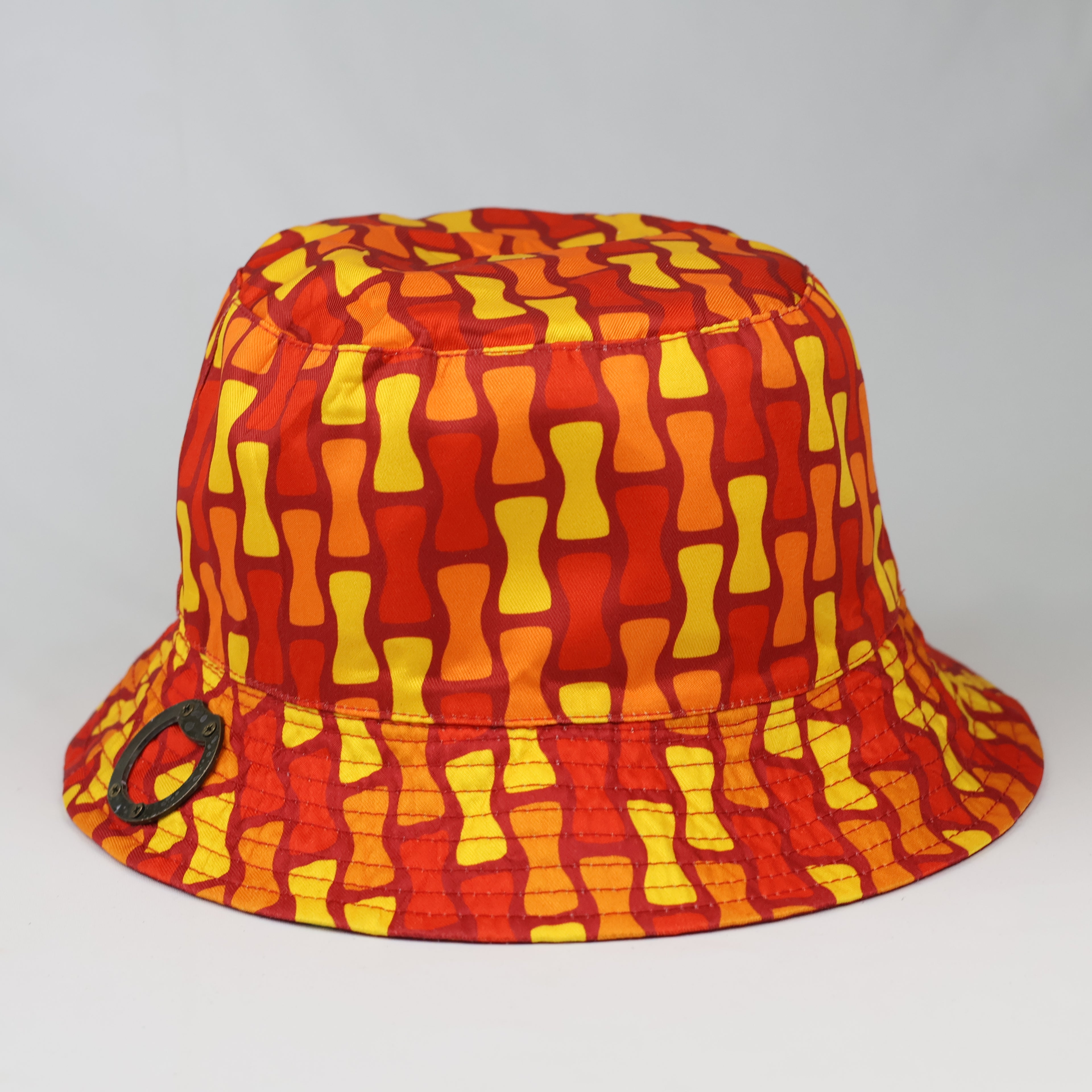Reversible Festival Bucket Hat with Built-in Bottle Opener – Retro Print