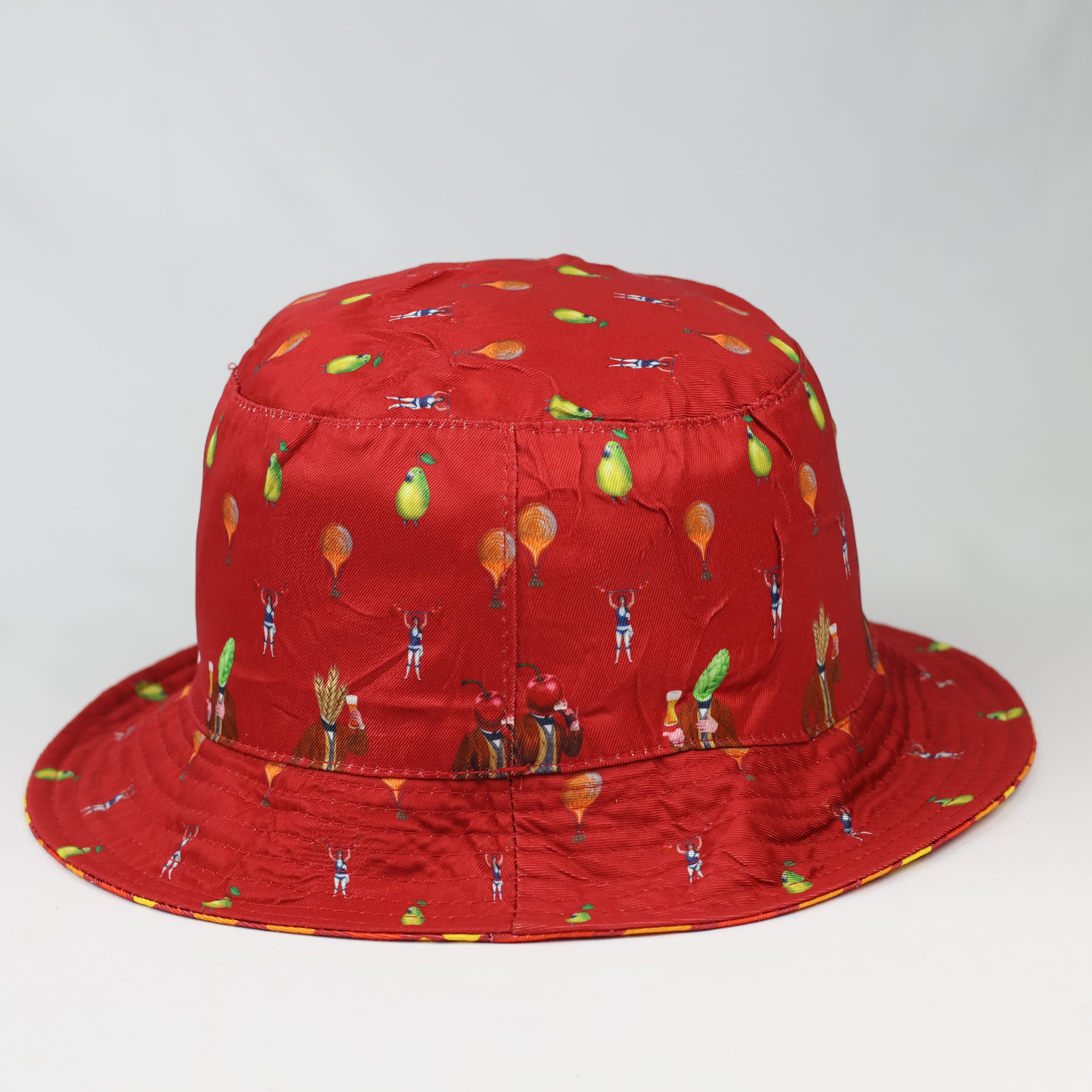 Reversible Festival Bucket Hat with Built-in Bottle Opener – Retro Print