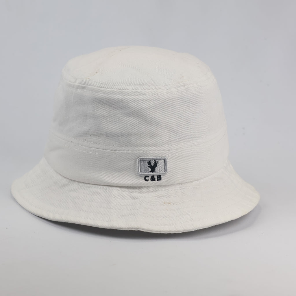 Vintage CERF BELL 1982 Series Thrifted Bucket Hat - White | Size 57-58cm Cap