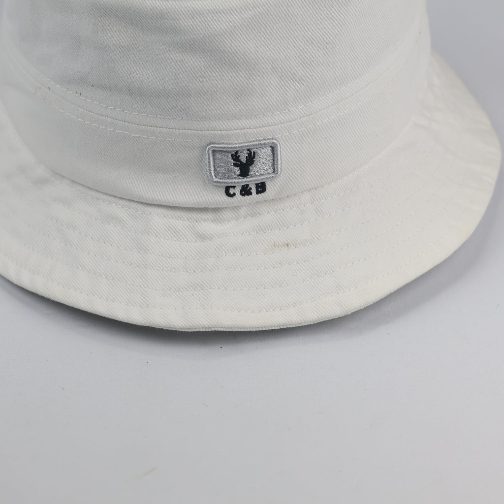 Vintage CERF BELL 1982 Series Thrifted Bucket Hat - White | Size 57-58cm Cap