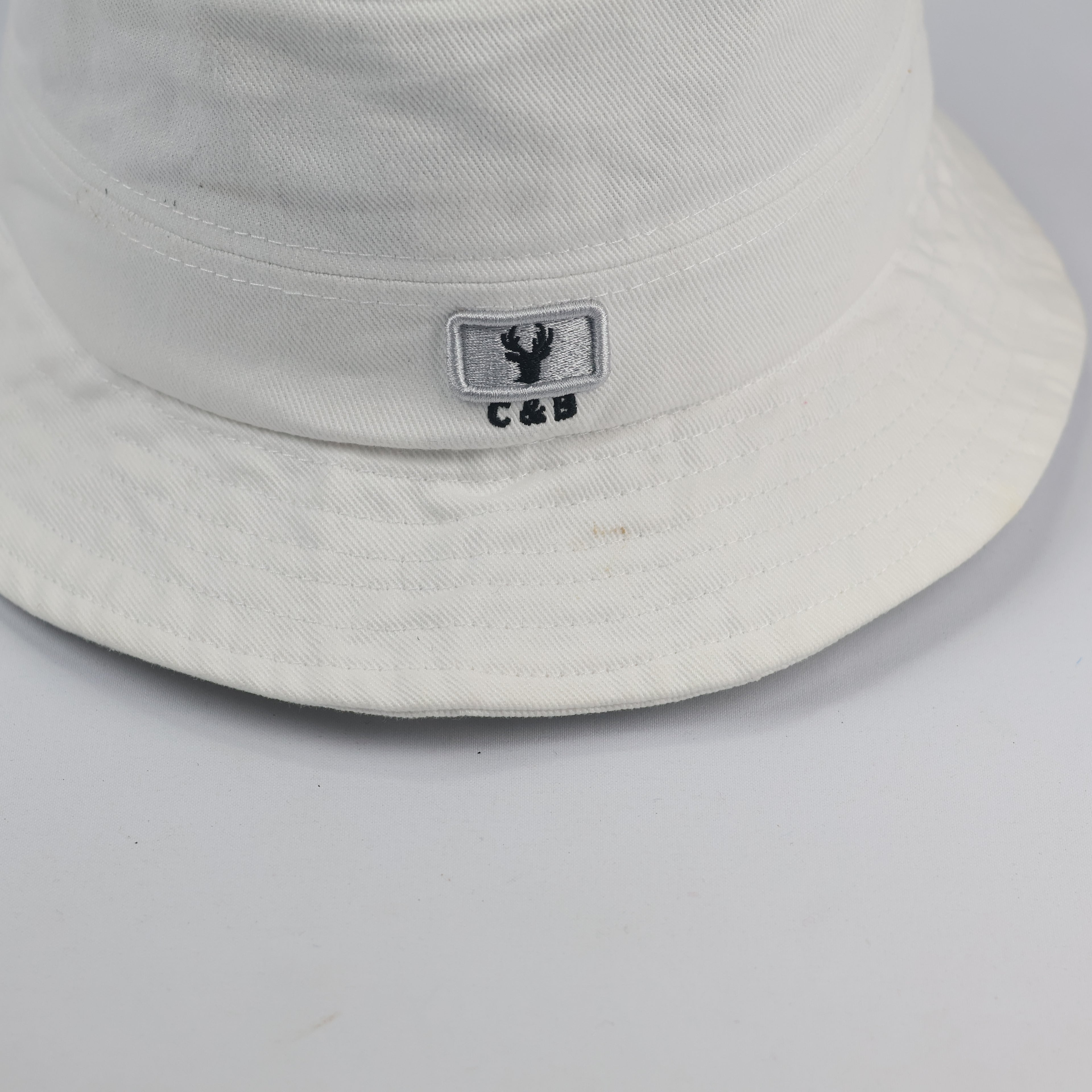 Vintage CERF BELL 1982 Series Thrifted Bucket Hat - White | Size 57-58cm Cap