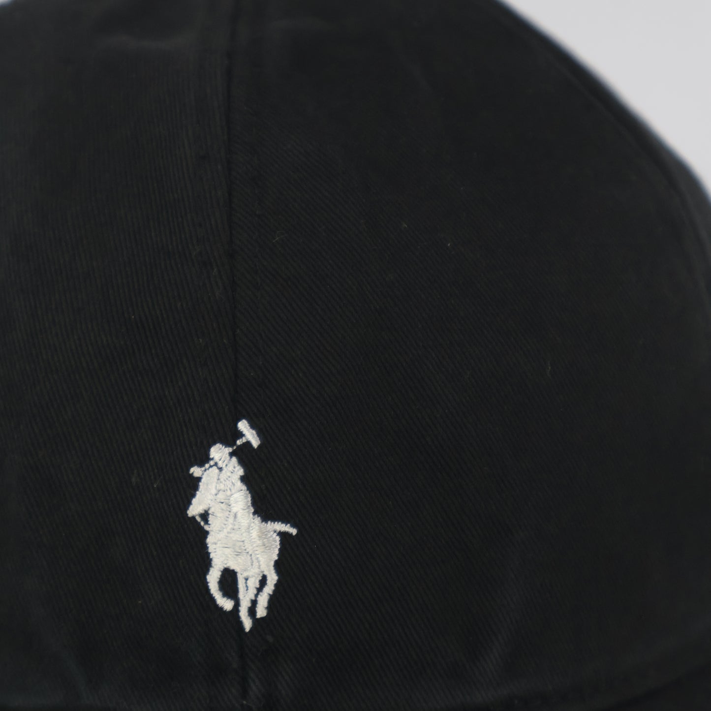 Polo Pony Logo Style Dad Hat - Black