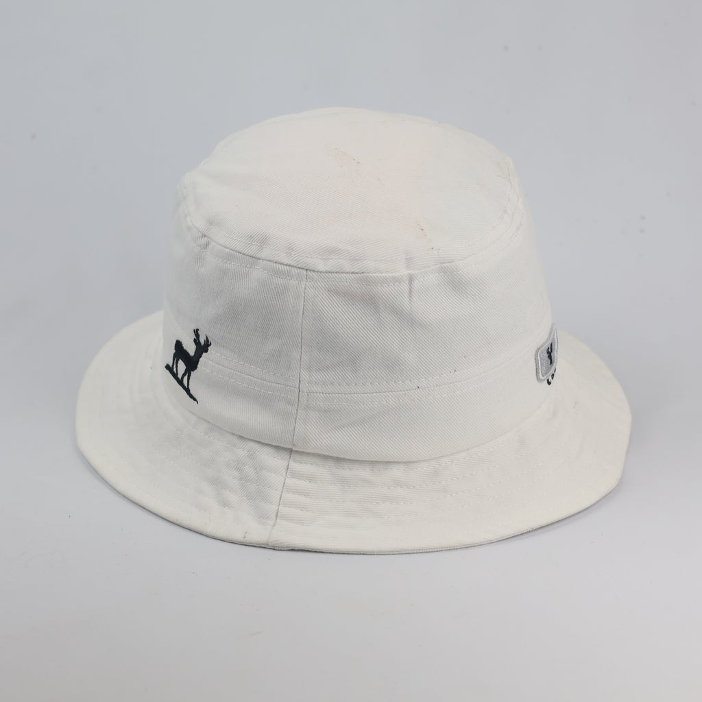 Vintage CERF BELL 1982 Series Thrifted Bucket Hat - White | Size 57-58cm Cap