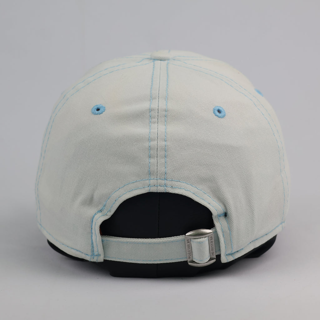Vintage New Era 9FORTY NY Yankees Thrifted  Cap - Ice Blue with Contrast Stitch