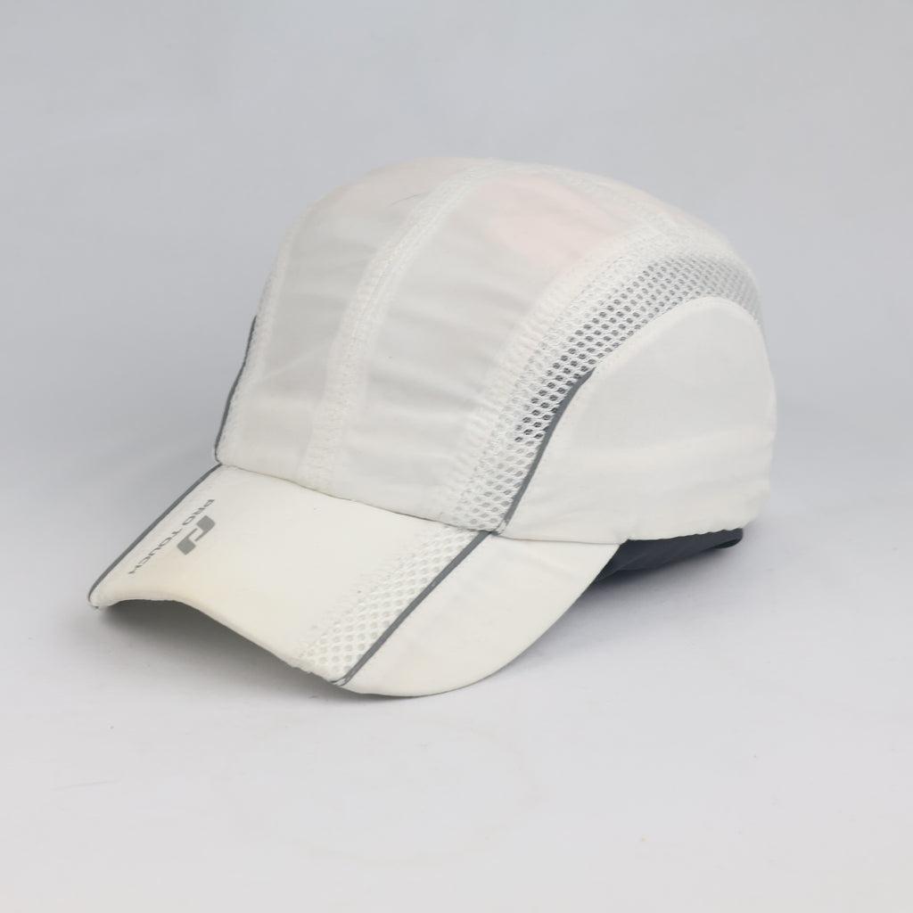 Thrifted White Reflective Trim 5-Panel Sports Cap (56-58 cm) | 10117