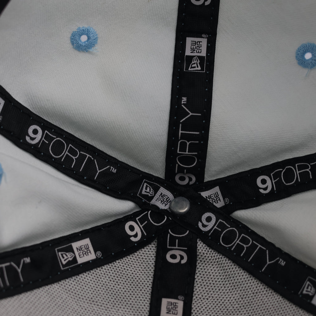 Vintage New Era 9FORTY NY Yankees Thrifted  Cap - Ice Blue with Contrast Stitch