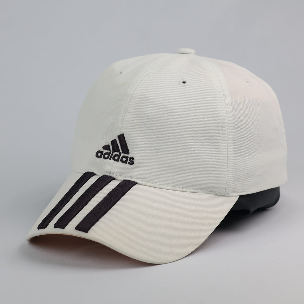 Thrifted Adidas Headwear Off-White Cotton Dad Hat