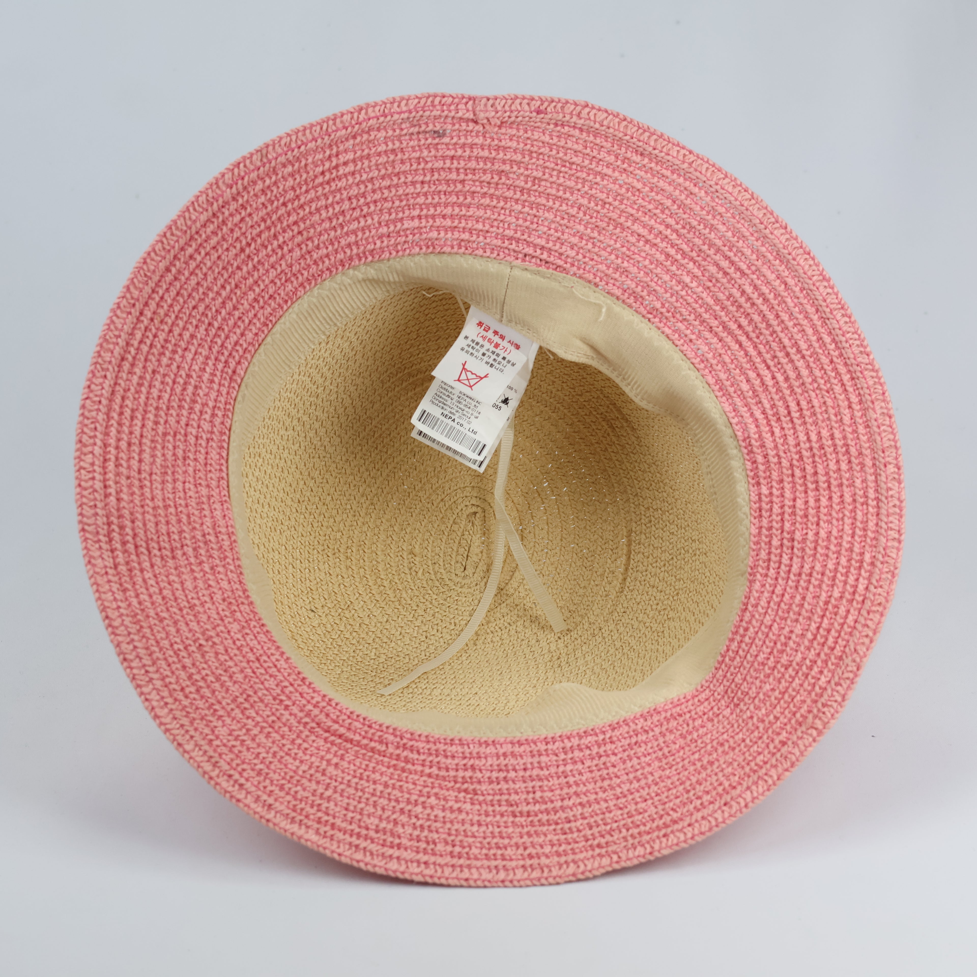 Thrifted Nepa Outdoor Straw Beach Hat | Tropical Ribbon Sun Cap