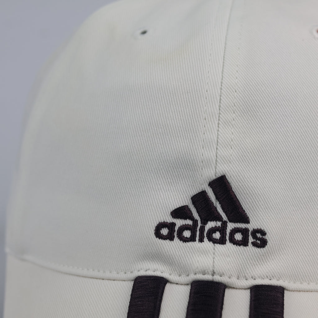 Thrifted Adidas Headwear Off-White Cotton Dad Hat
