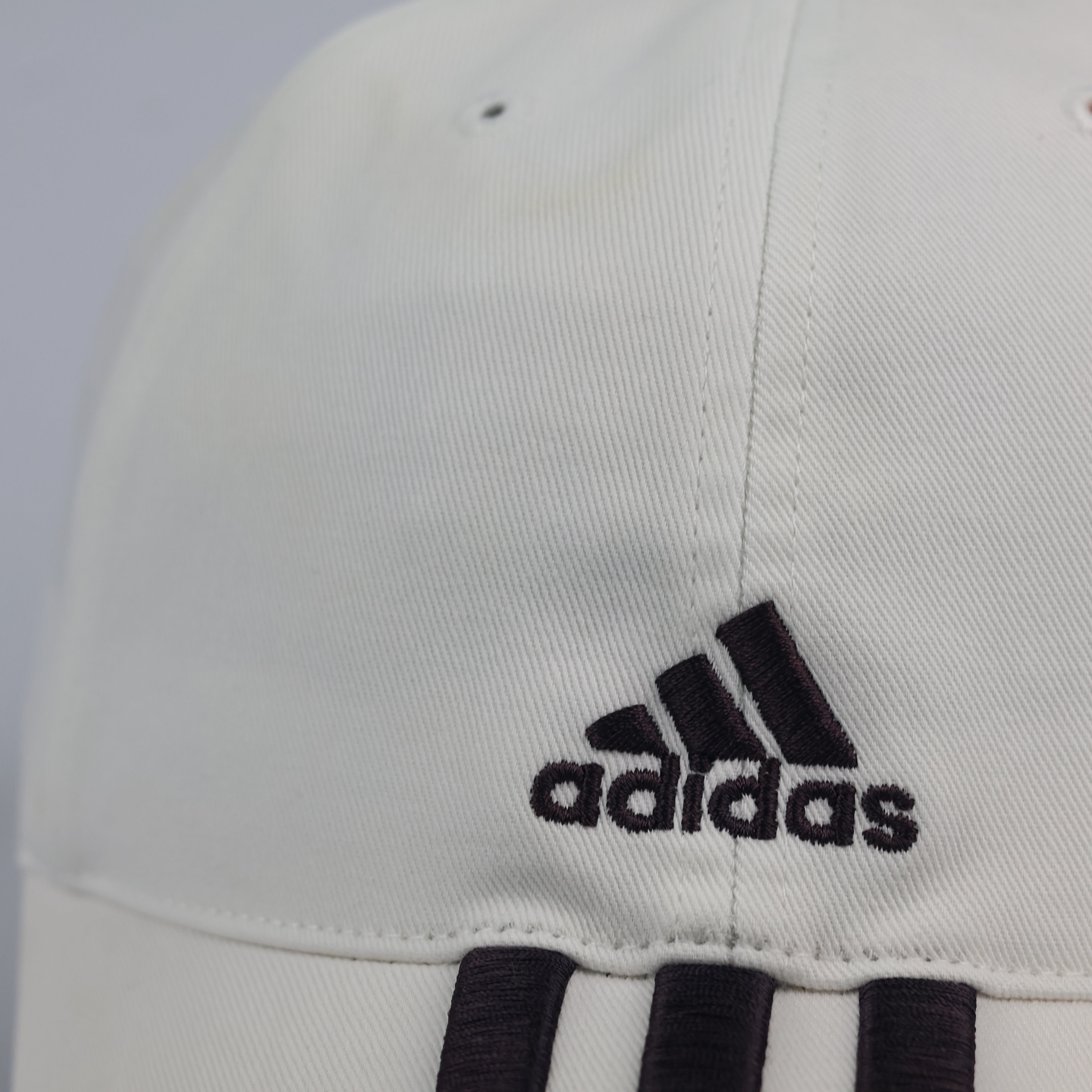 Thrifted Adidas Headwear Off-White Cotton Dad Hat