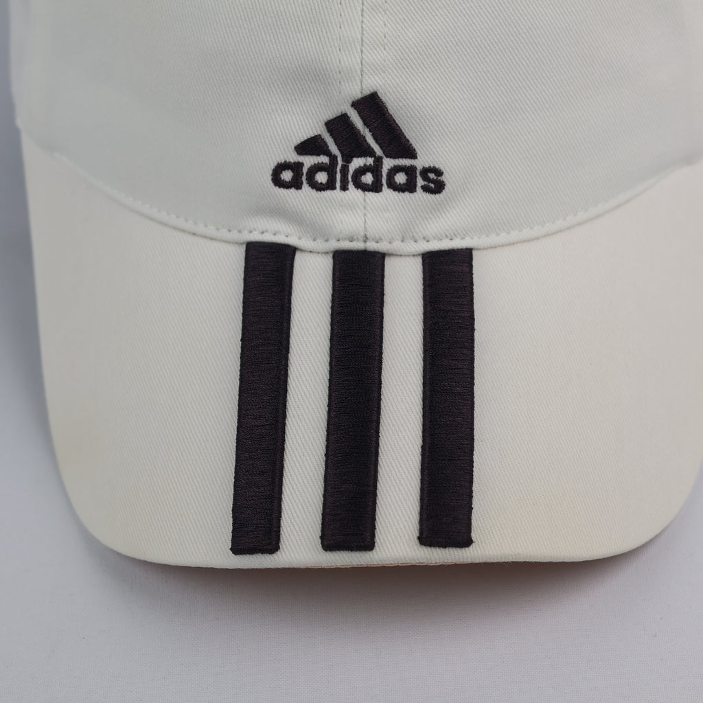 Thrifted Adidas Headwear Off-White Cotton Dad Hat