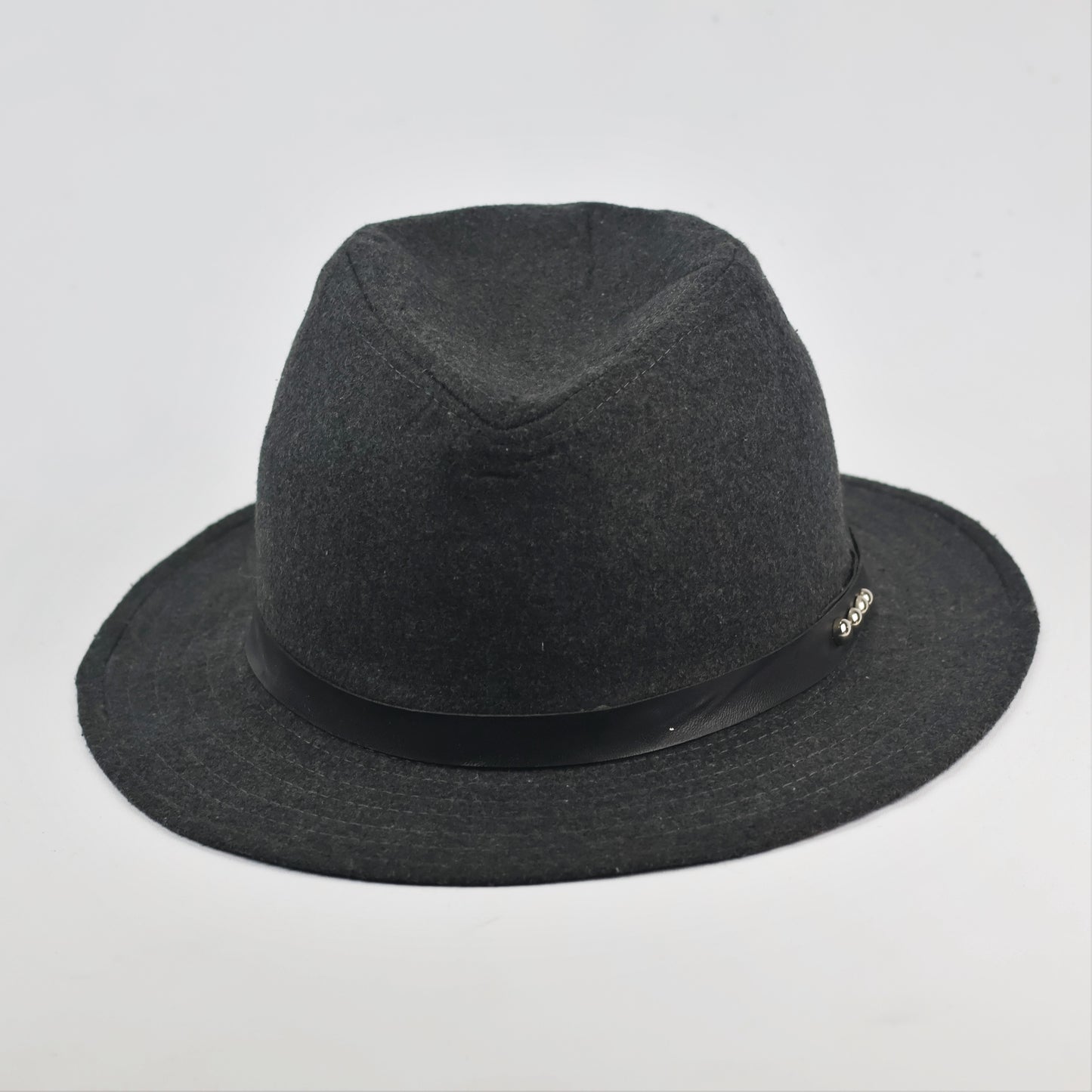 Vintage Grey Wool Felt Fedora
