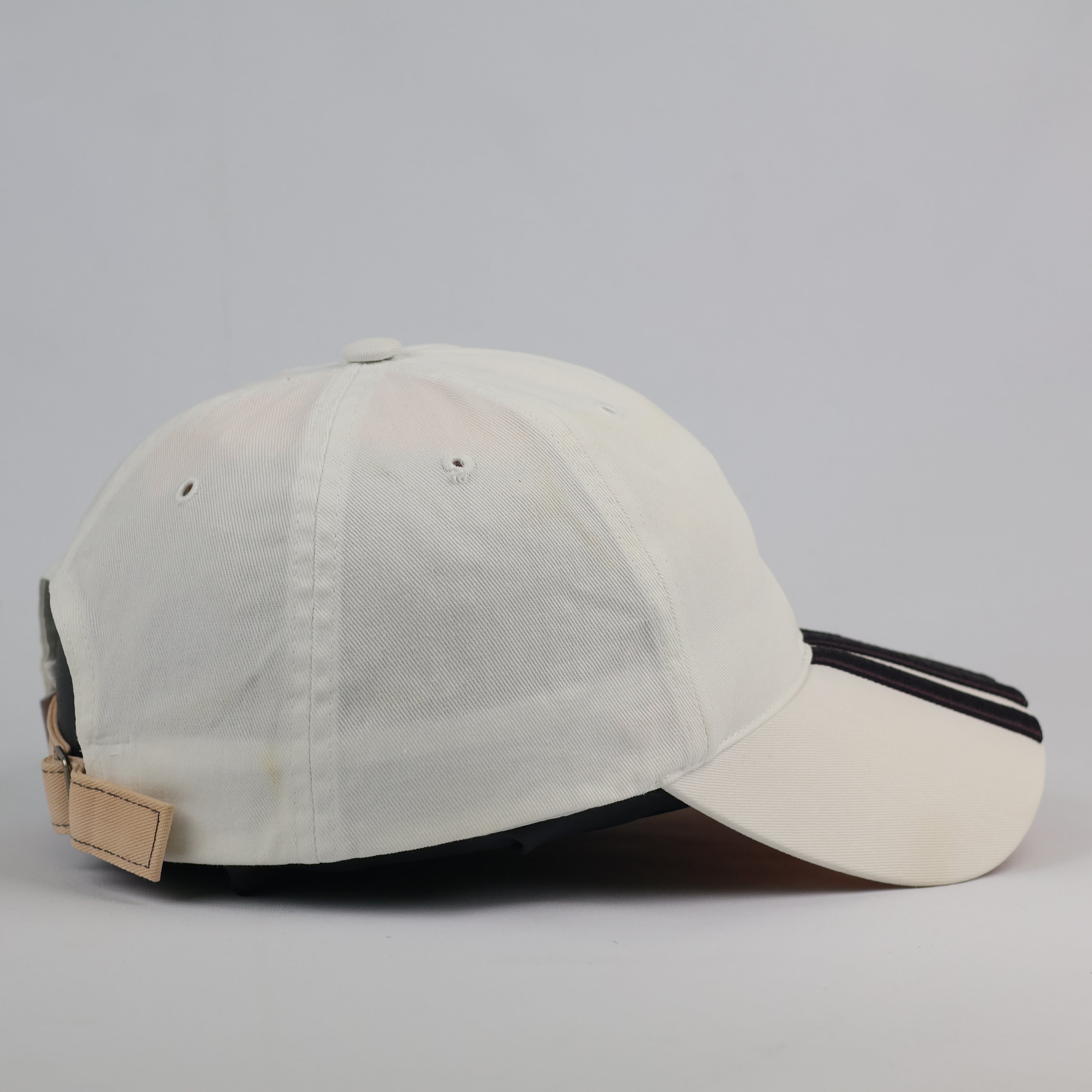 Thrifted Adidas Headwear Off-White Cotton Dad Hat