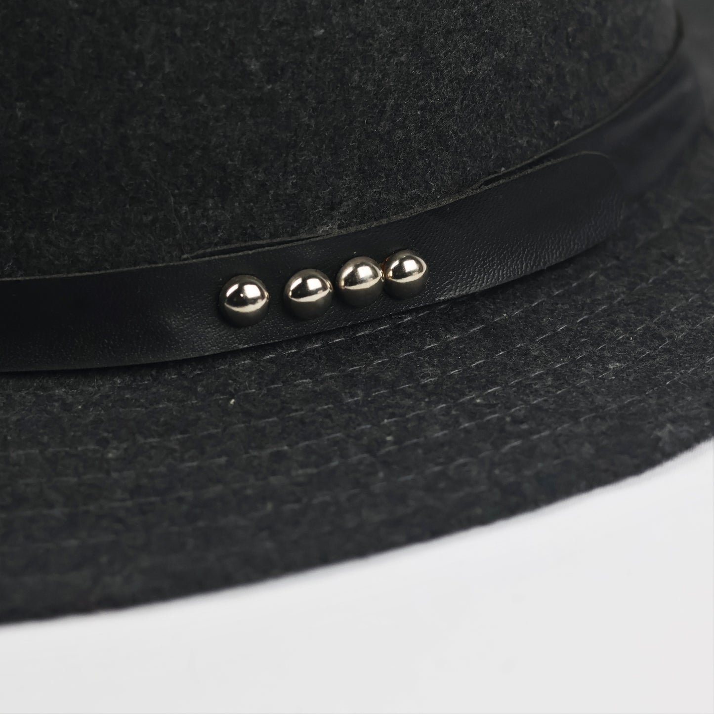 Vintage Grey Wool Felt Fedora