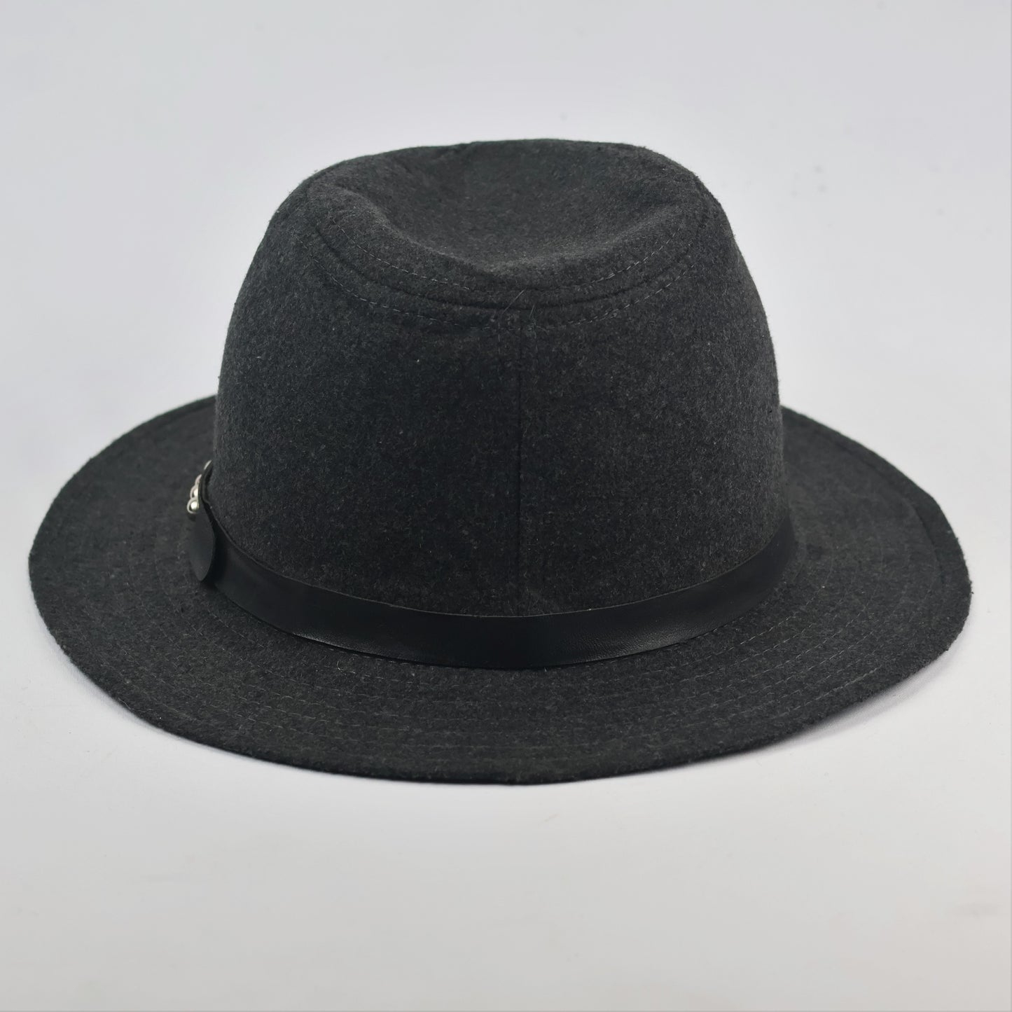 Vintage Grey Wool Felt Fedora
