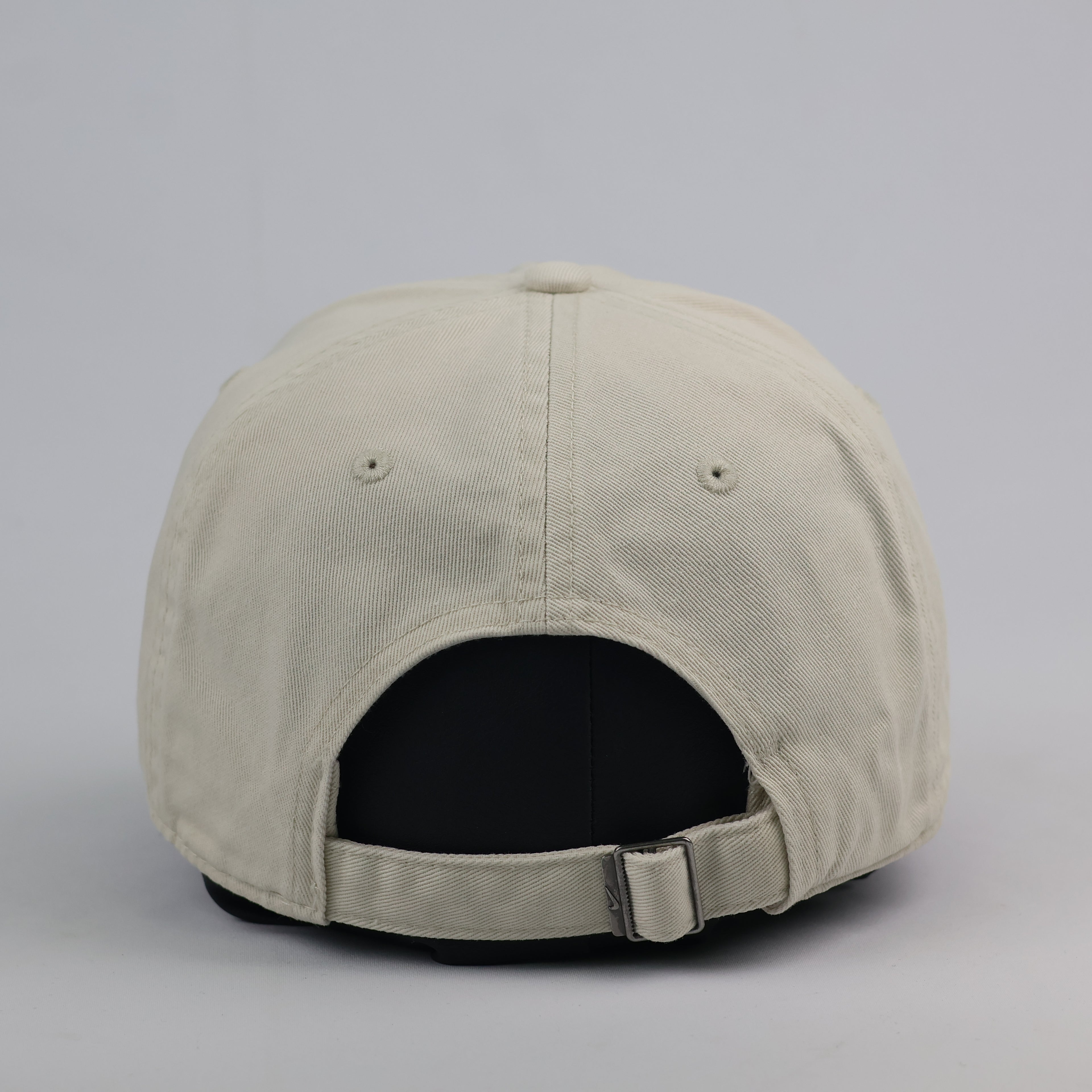 Vintage Nike Heritage86 Futura Swoosh Thrifted Cap - Beige/Cream Twill