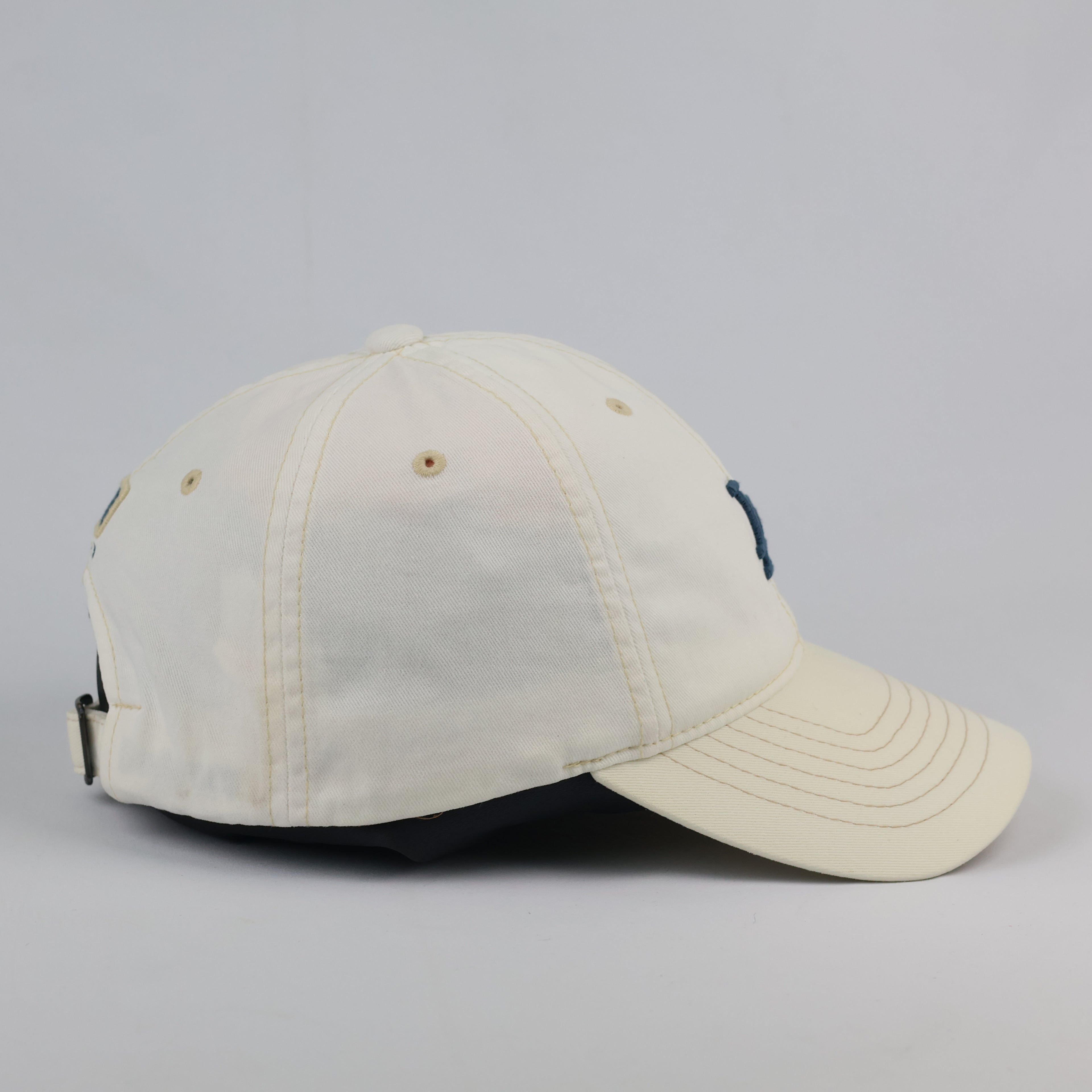 Vintage MLB Los Angeles Dodgers Thrifted Cap - Cream Washed Cotton Twill