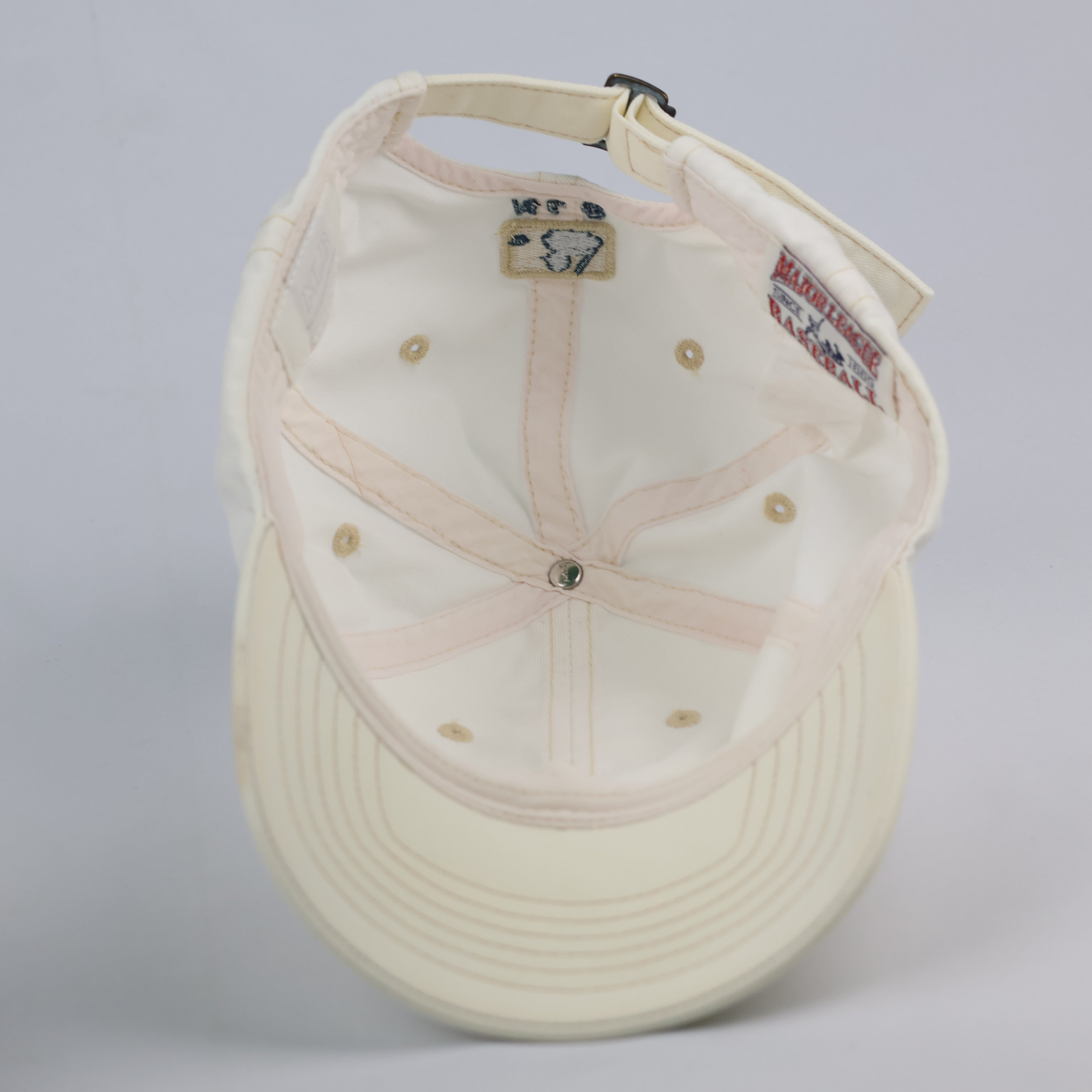 Vintage MLB Los Angeles Dodgers Thrifted Cap - Cream Washed Cotton Twill