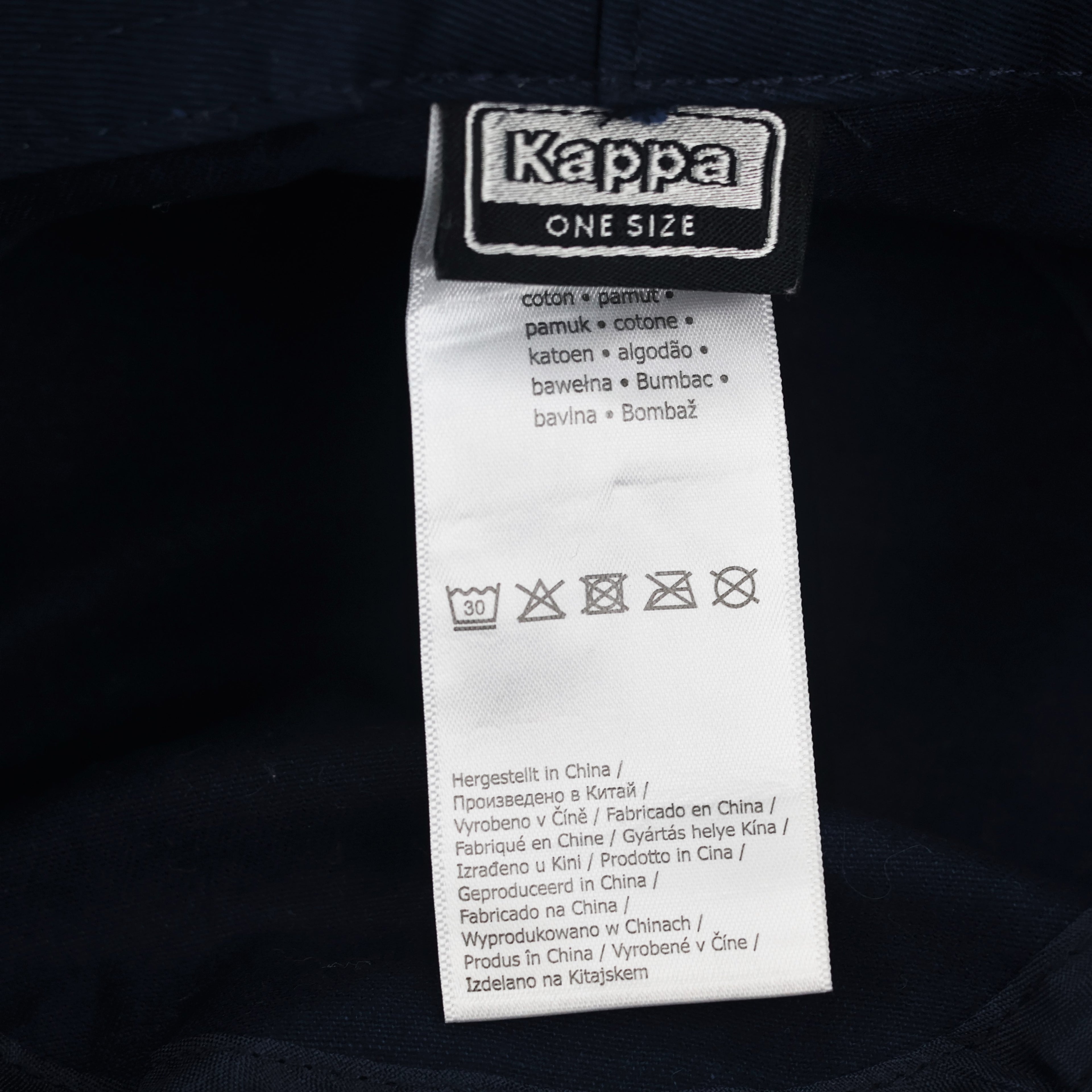 Vintage Kappa Navy Bucket Thrifted Hat