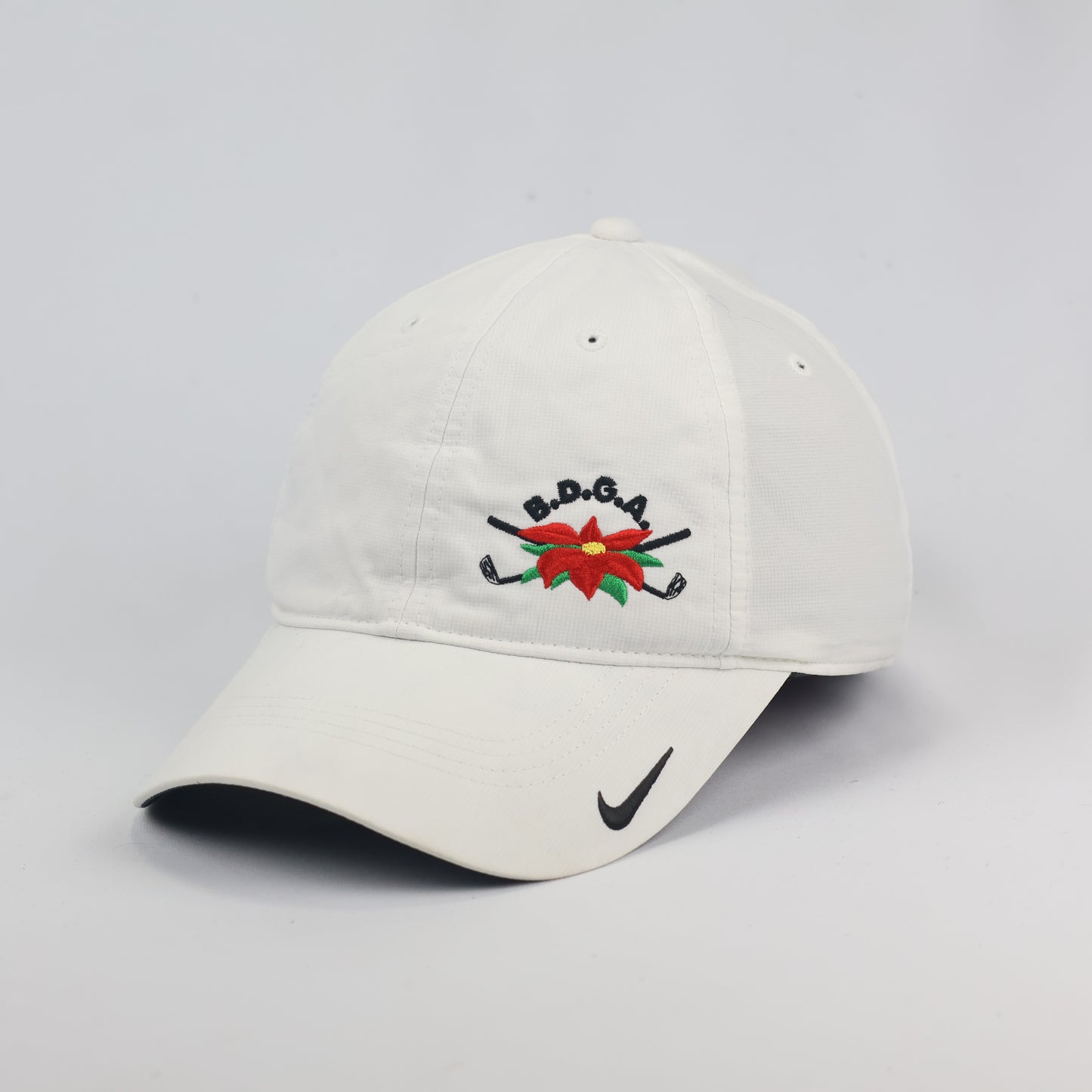 Nike Golf Dri-FIT Adjustable Performance Thrifted Hat – White/Black