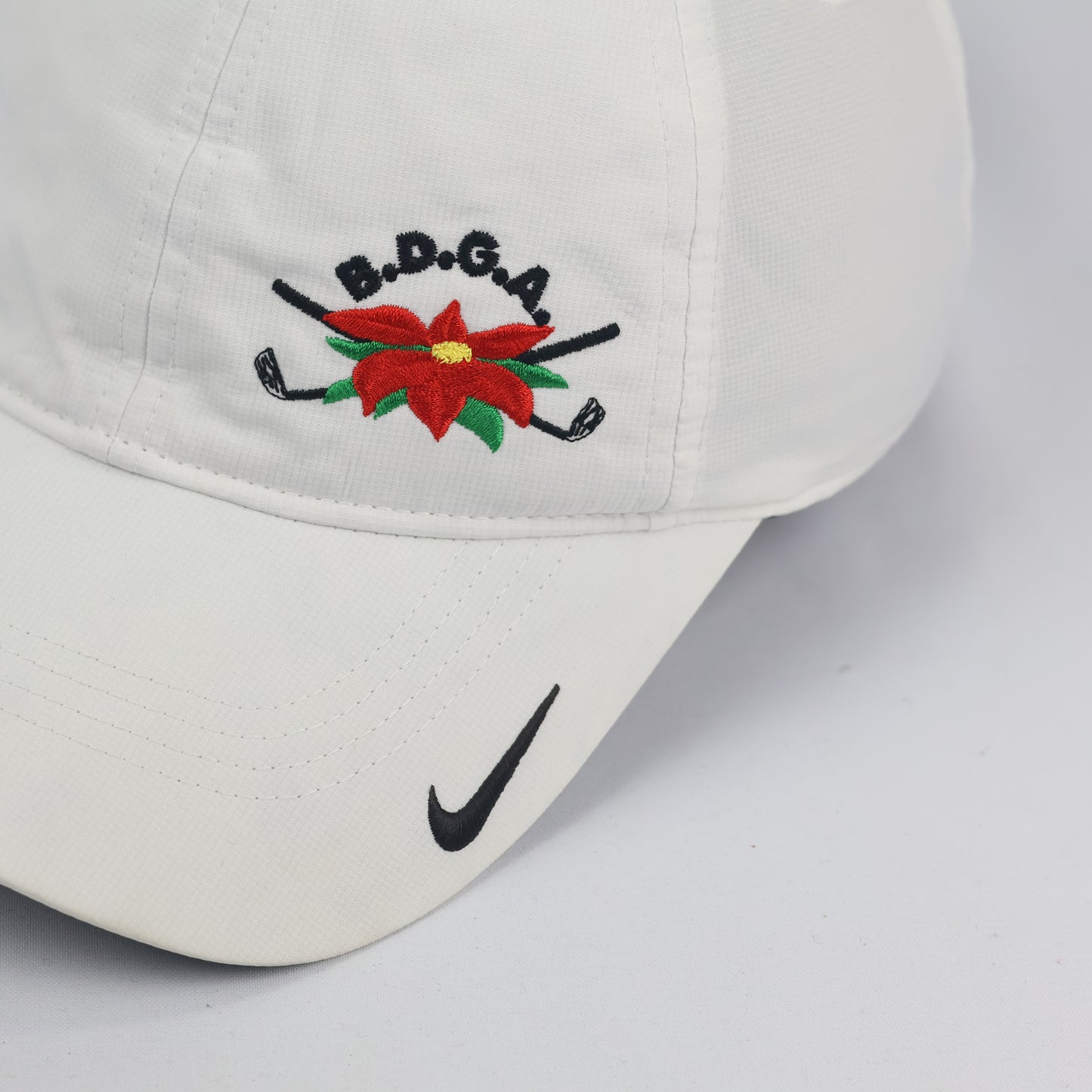 Nike Golf Dri-FIT Adjustable Performance Thrifted Hat – White/Black