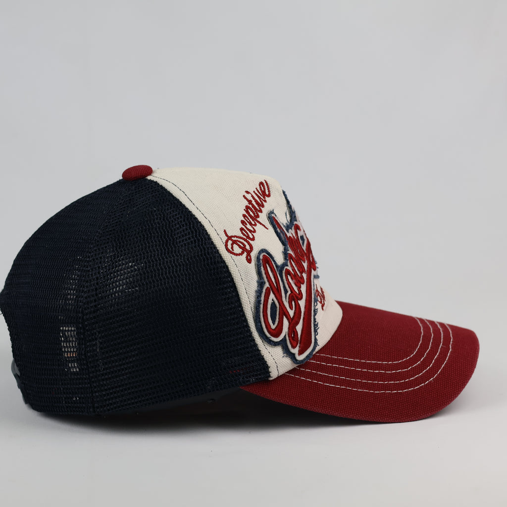 Vintage CapKorea Distressed Graphic Trucker Hat