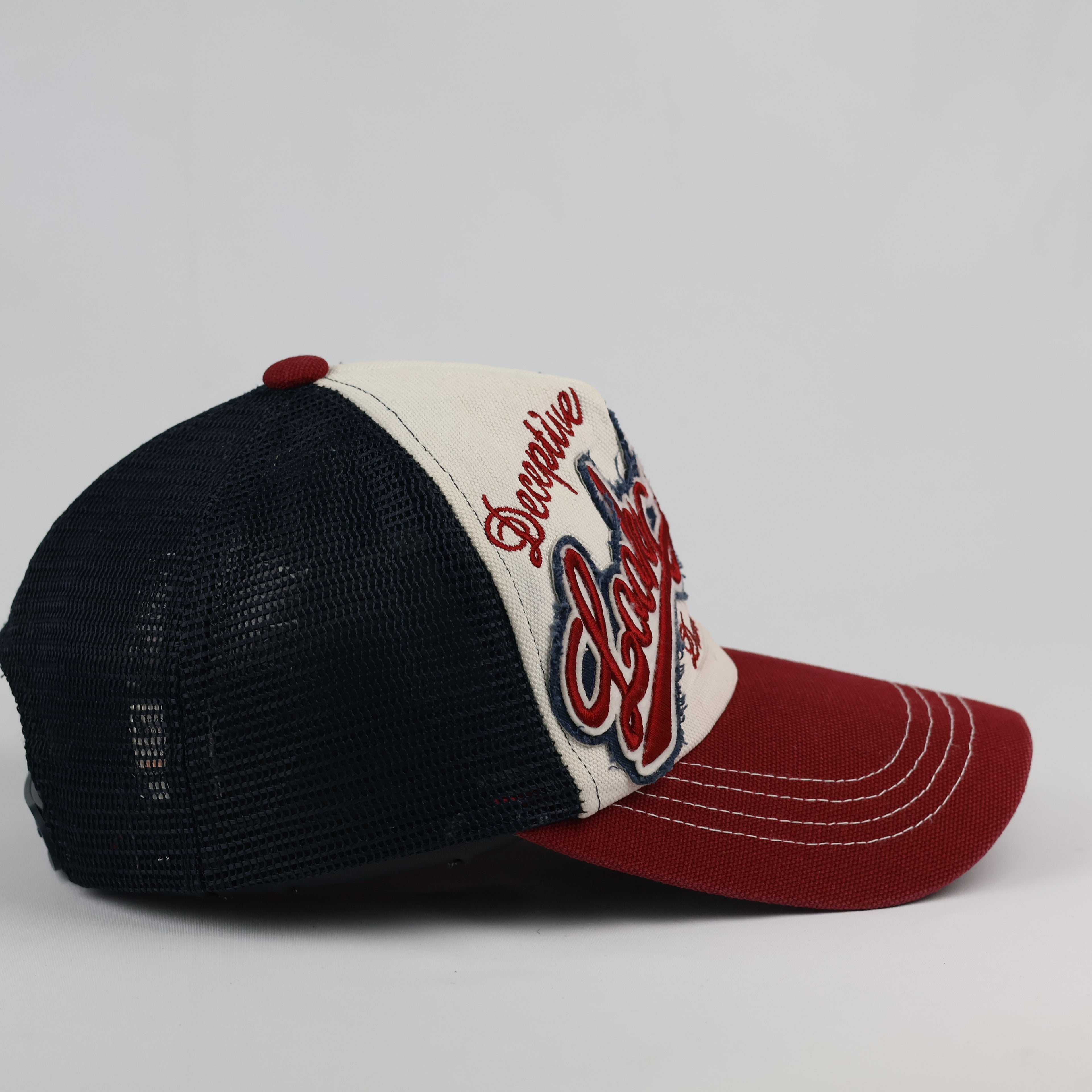 Vintage CapKorea Distressed Graphic Trucker Hat