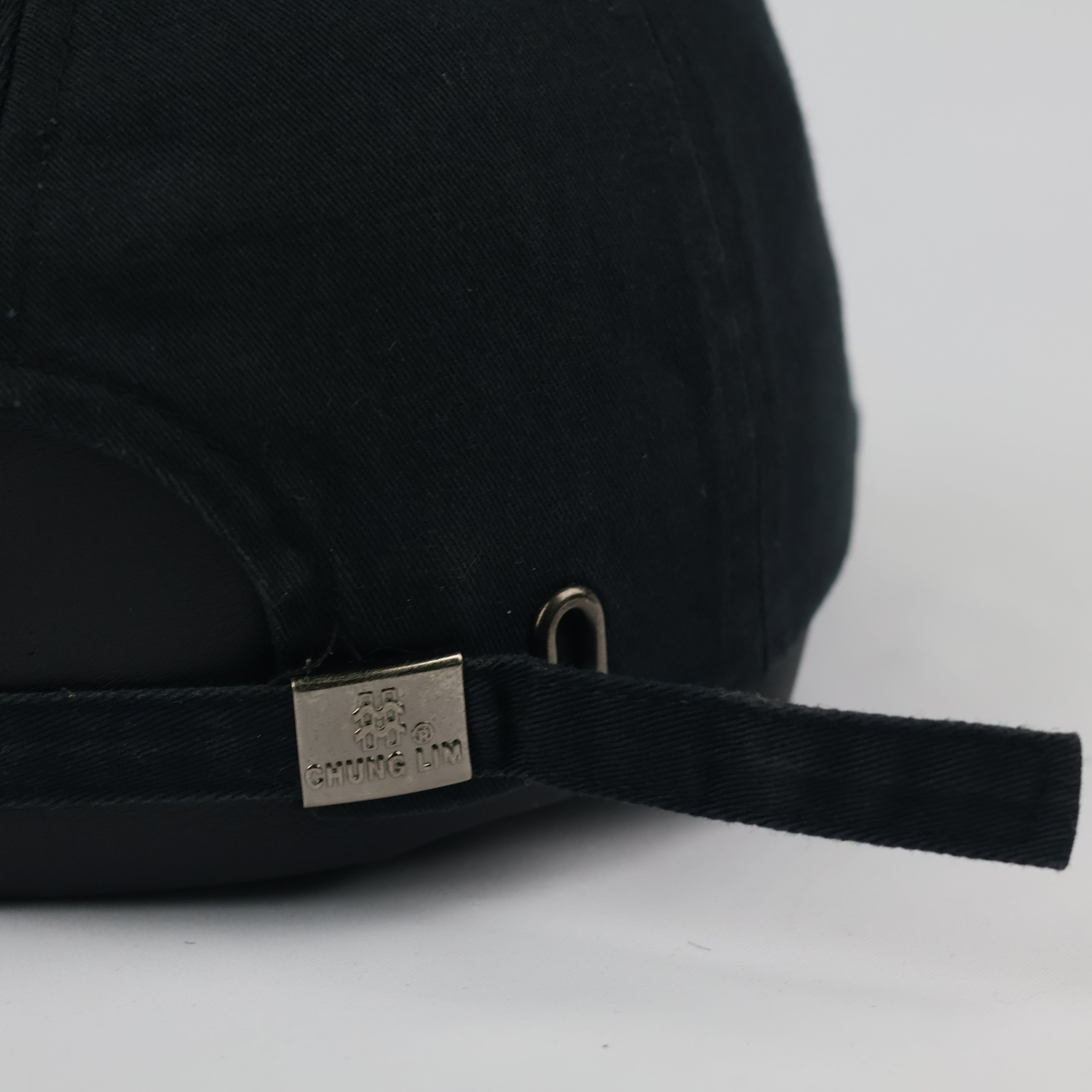 Vintage Polo Ralph Lauren Thrifted Cap - Black Chino Twill with White Logo