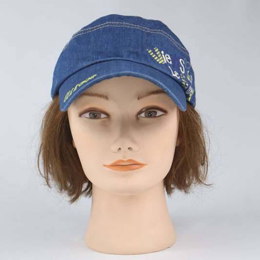 ELLE Golf Denim Military Style Hat