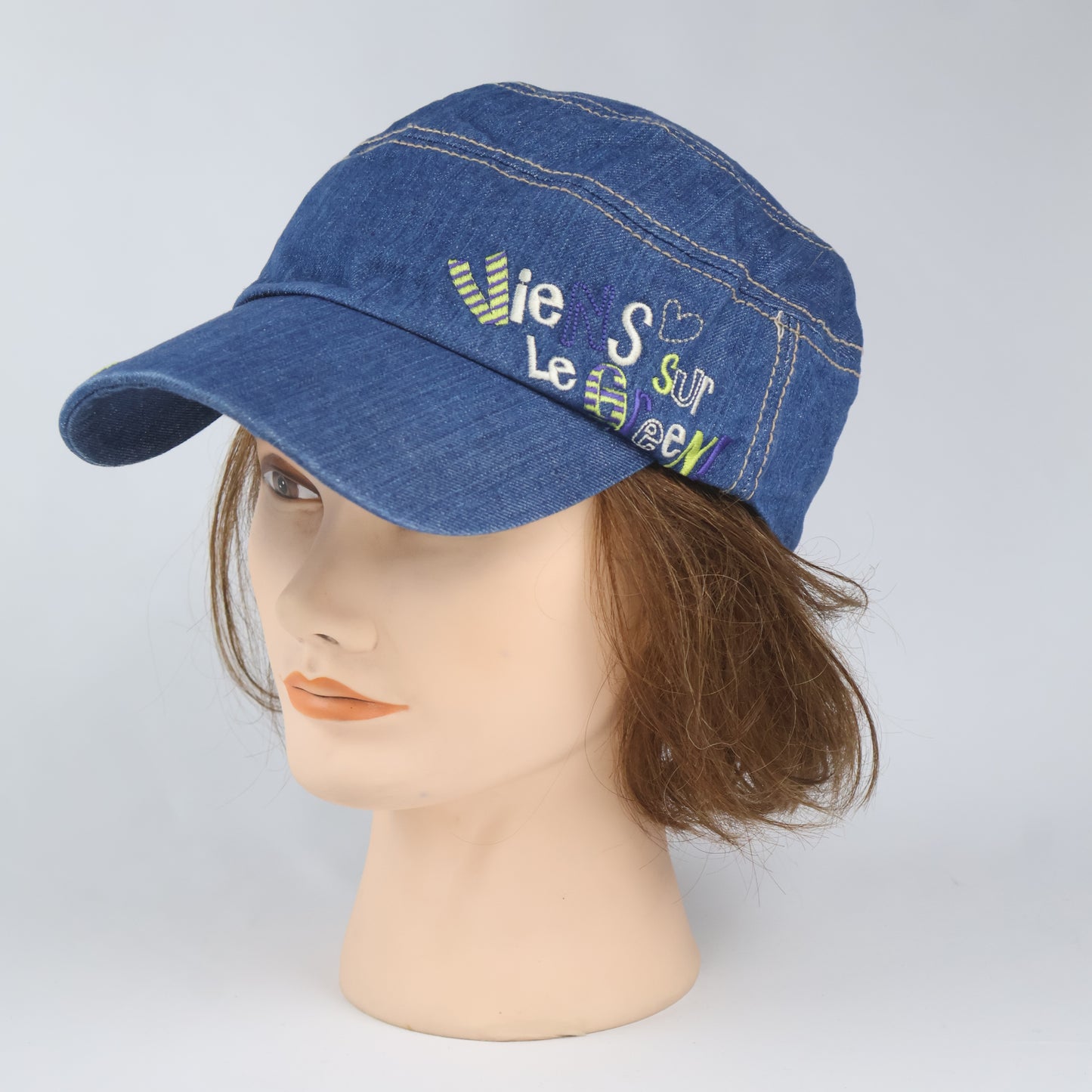 ELLE Golf Denim Military Style Hat