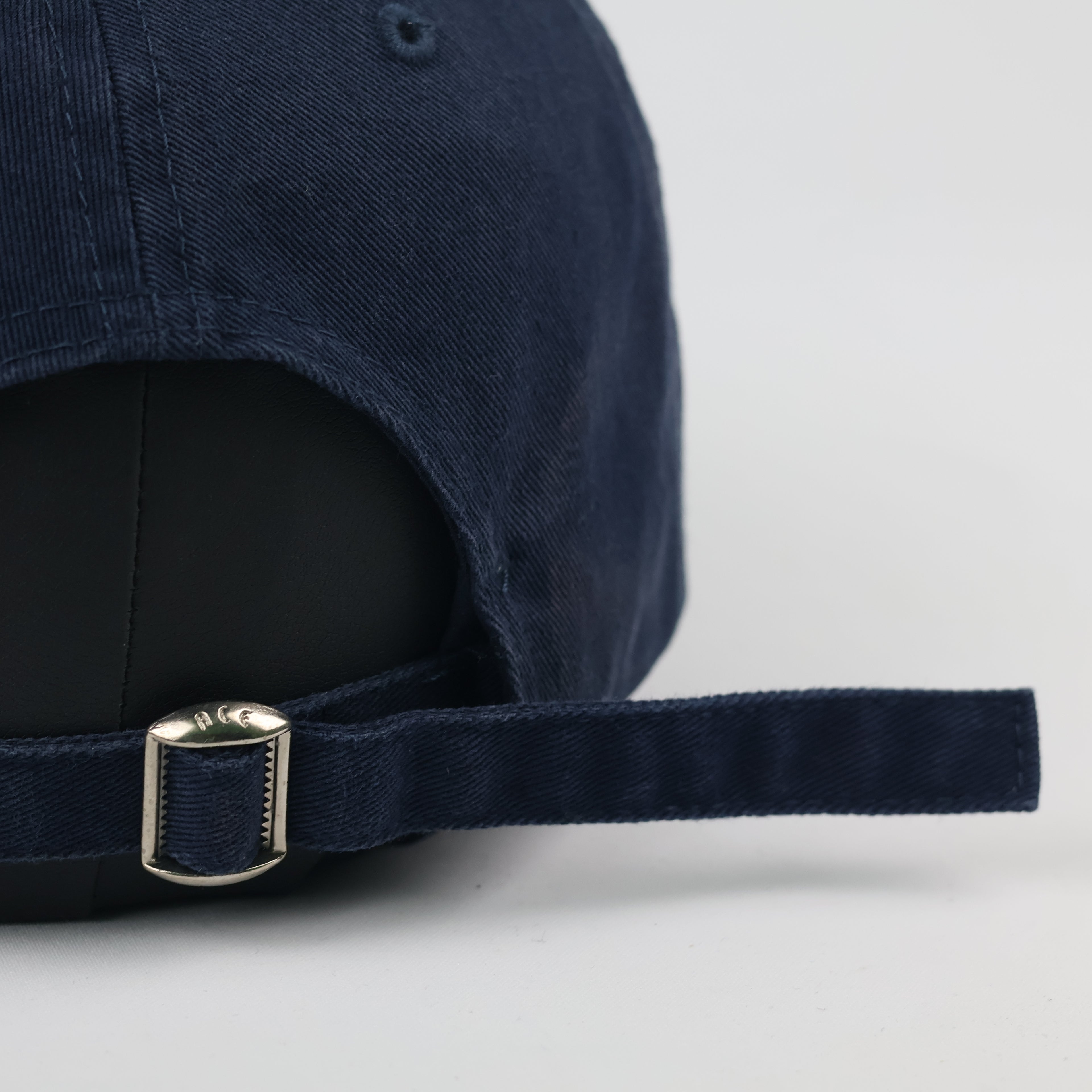 Gentleman's Moustache embroidered Thrifted cap - Pierced brim - 56-58cm
