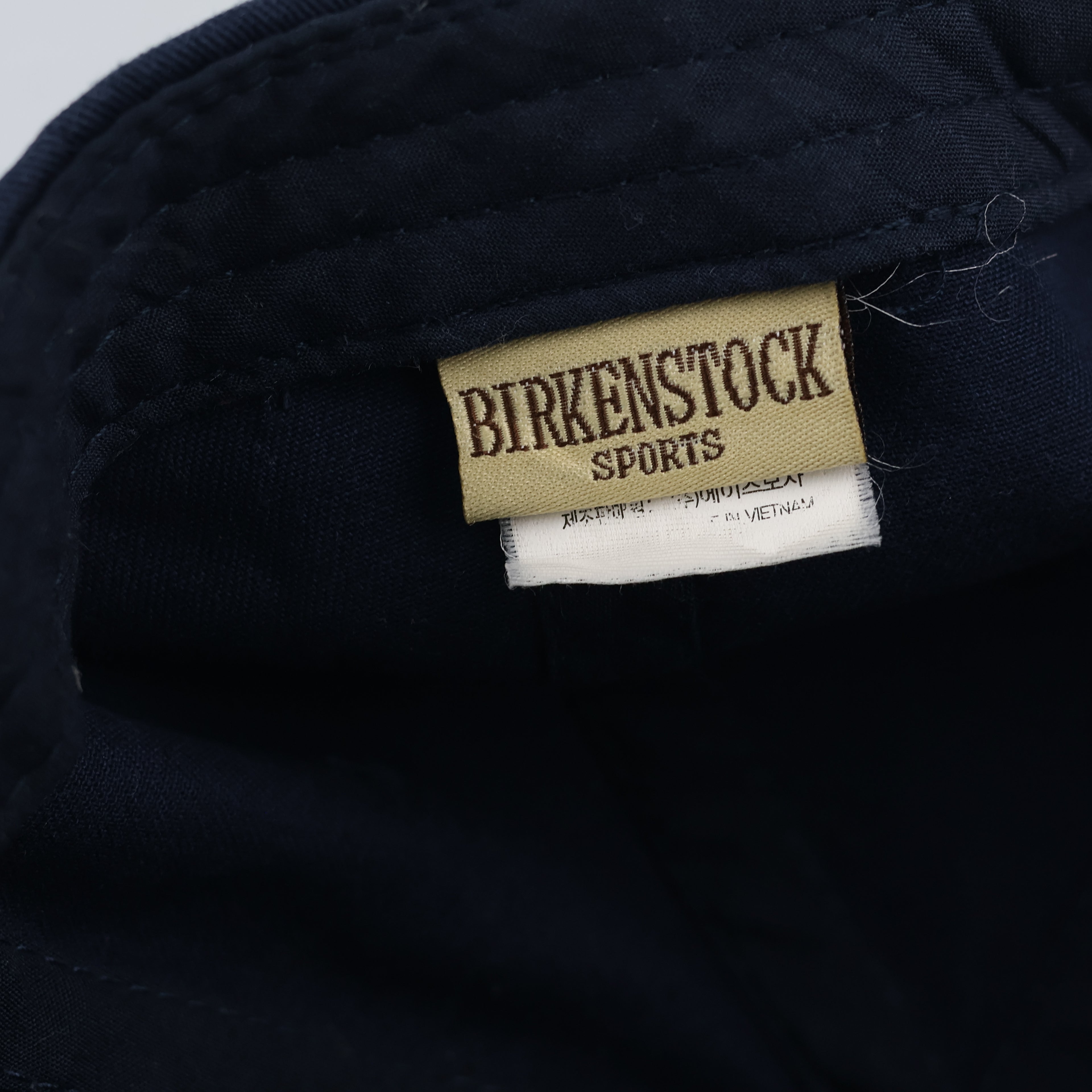Gentleman's Moustache embroidered Thrifted cap - Pierced brim - 56-58cm
