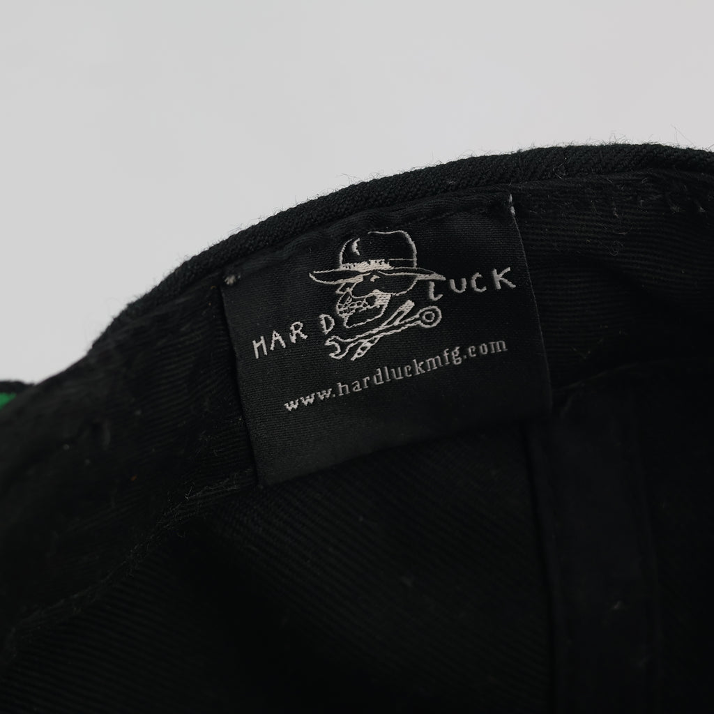 Hard Luck Skateboards Embroidered Cap – Black / Green