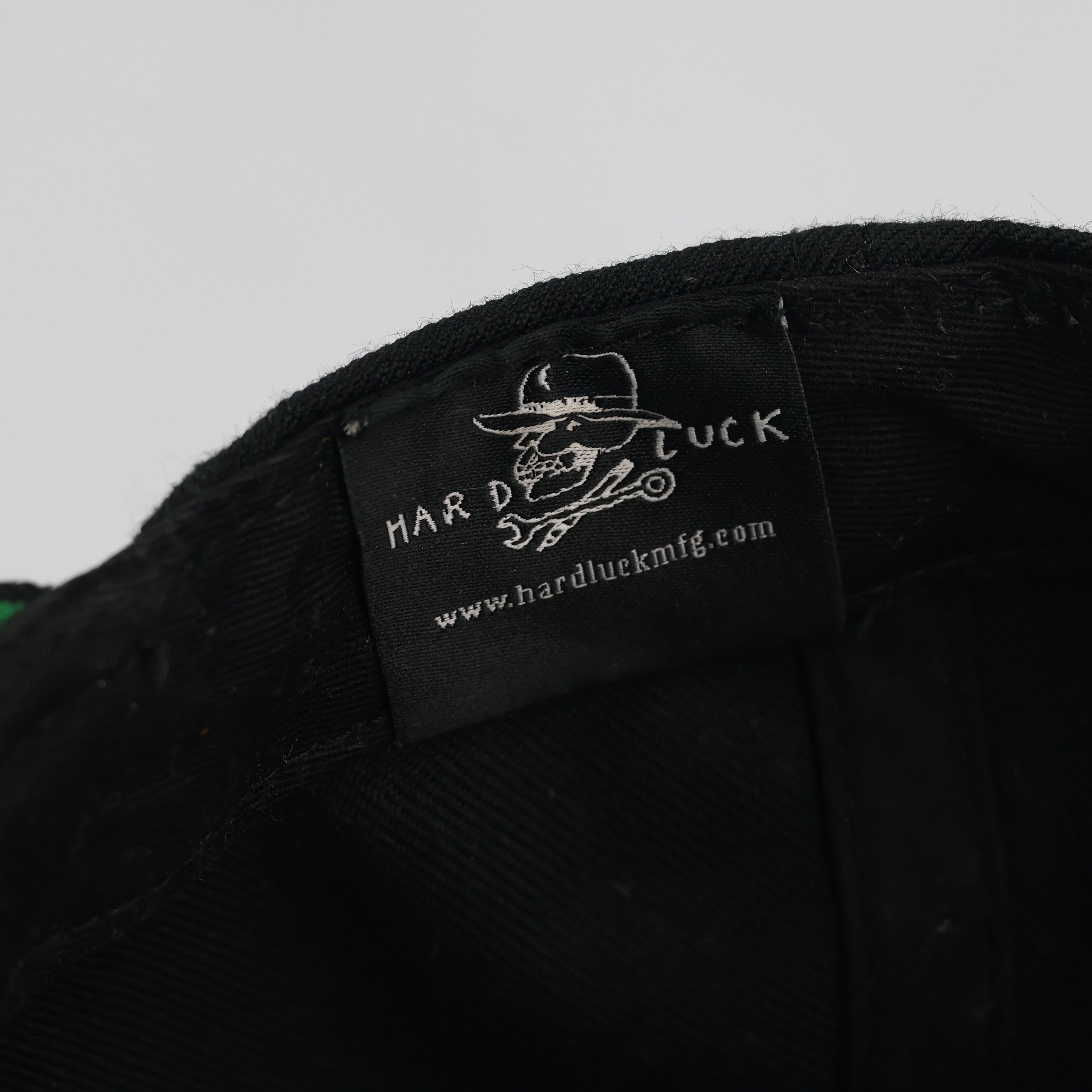 Hard Luck Skateboards Embroidered Cap – Black / Green
